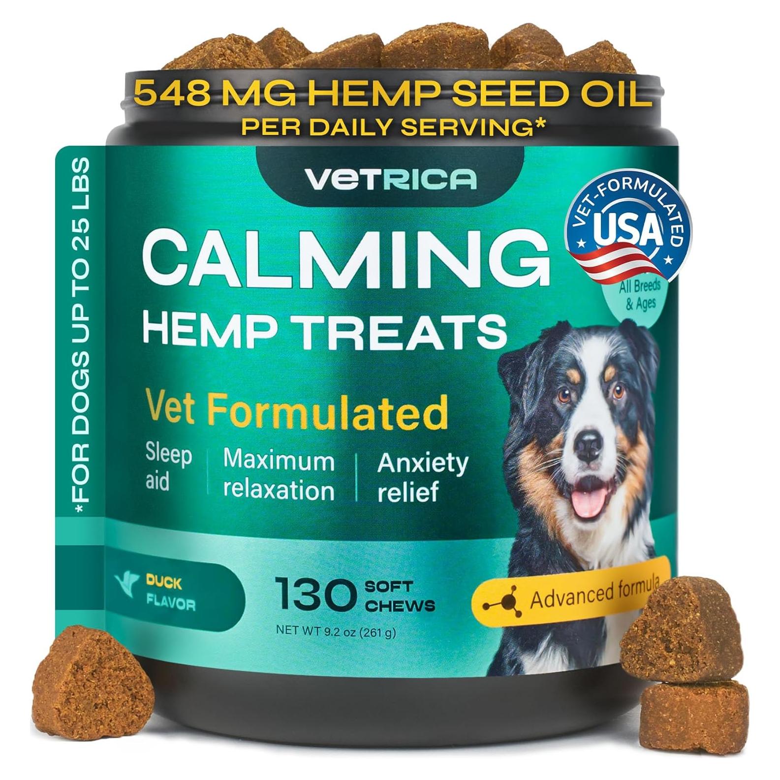 Masticables Calmantes para Perros Vetrica 130 Unidades