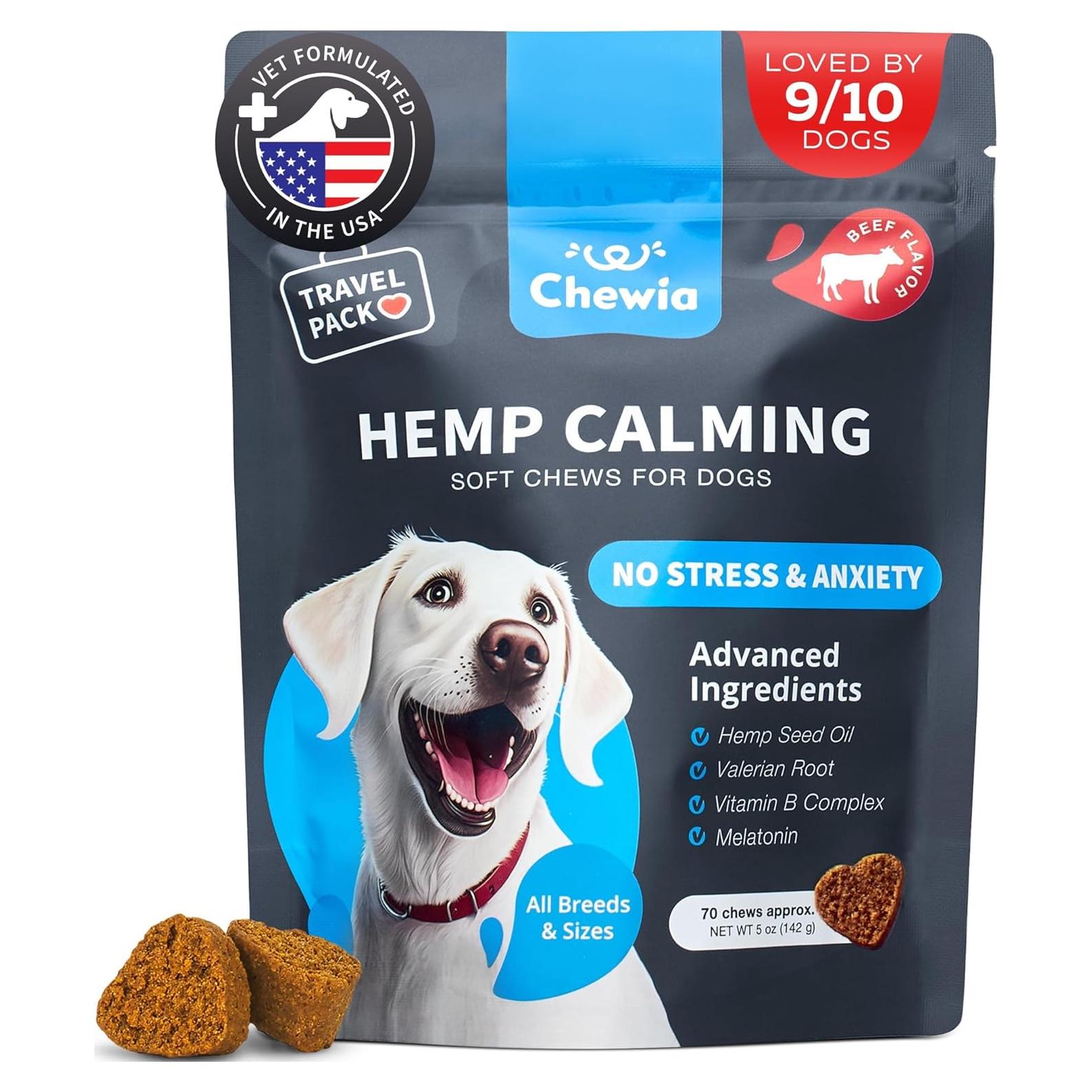 Masticables Calmantes para Perros Chewia - 70 Unidades