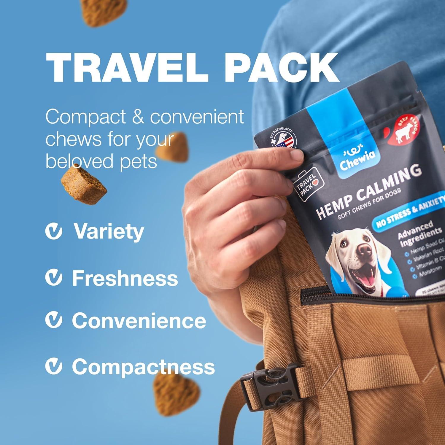 Masticables Calmantes para Perros Chewia - 70 Unidades