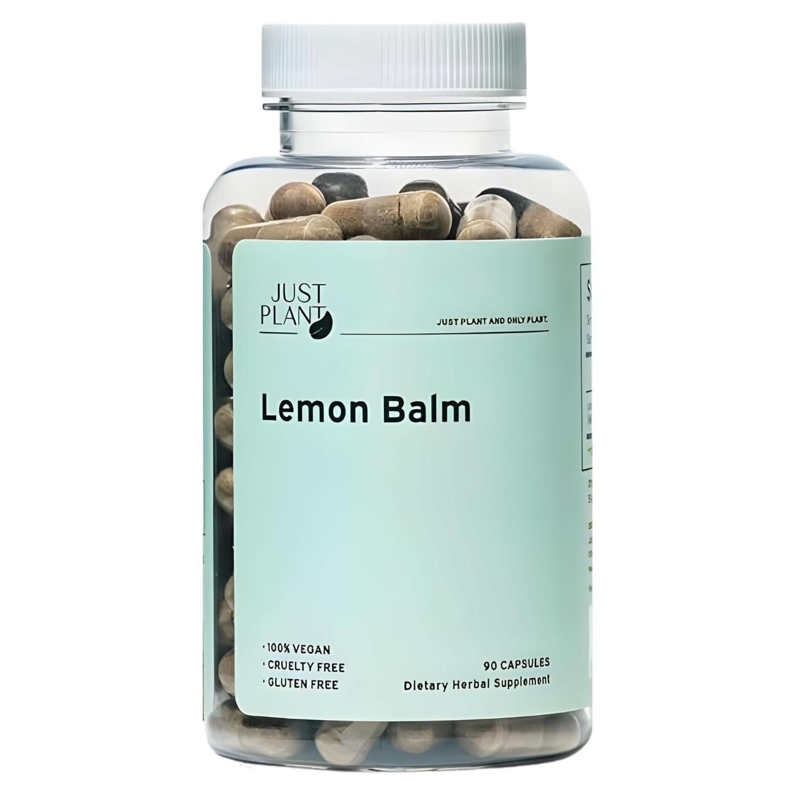 Bálsamo de Limón Just Plant 750 mg 90 Cápsulas Veganas