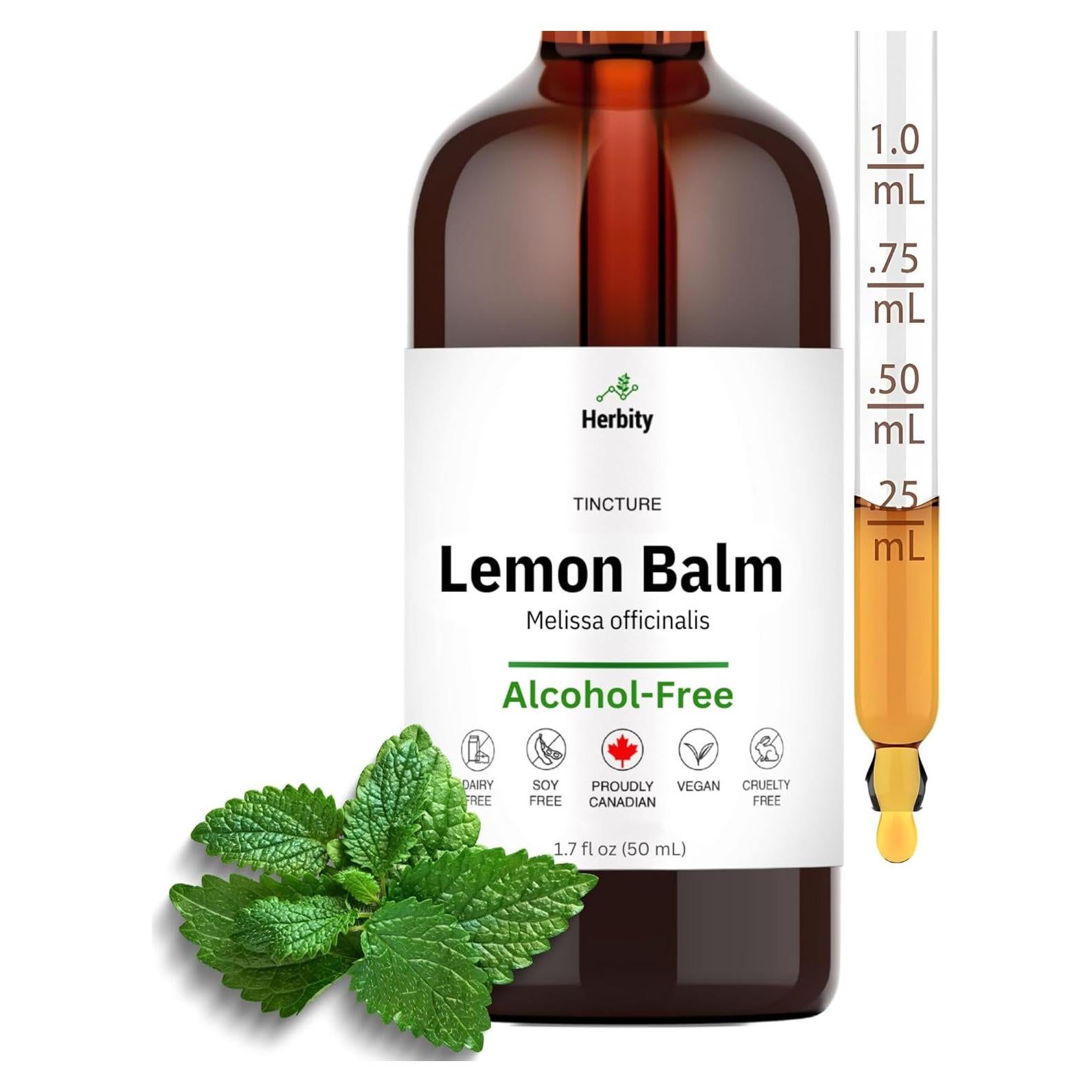 Tintura de Bálamo Limón Herbity 50 ml - Suplemento Vegano