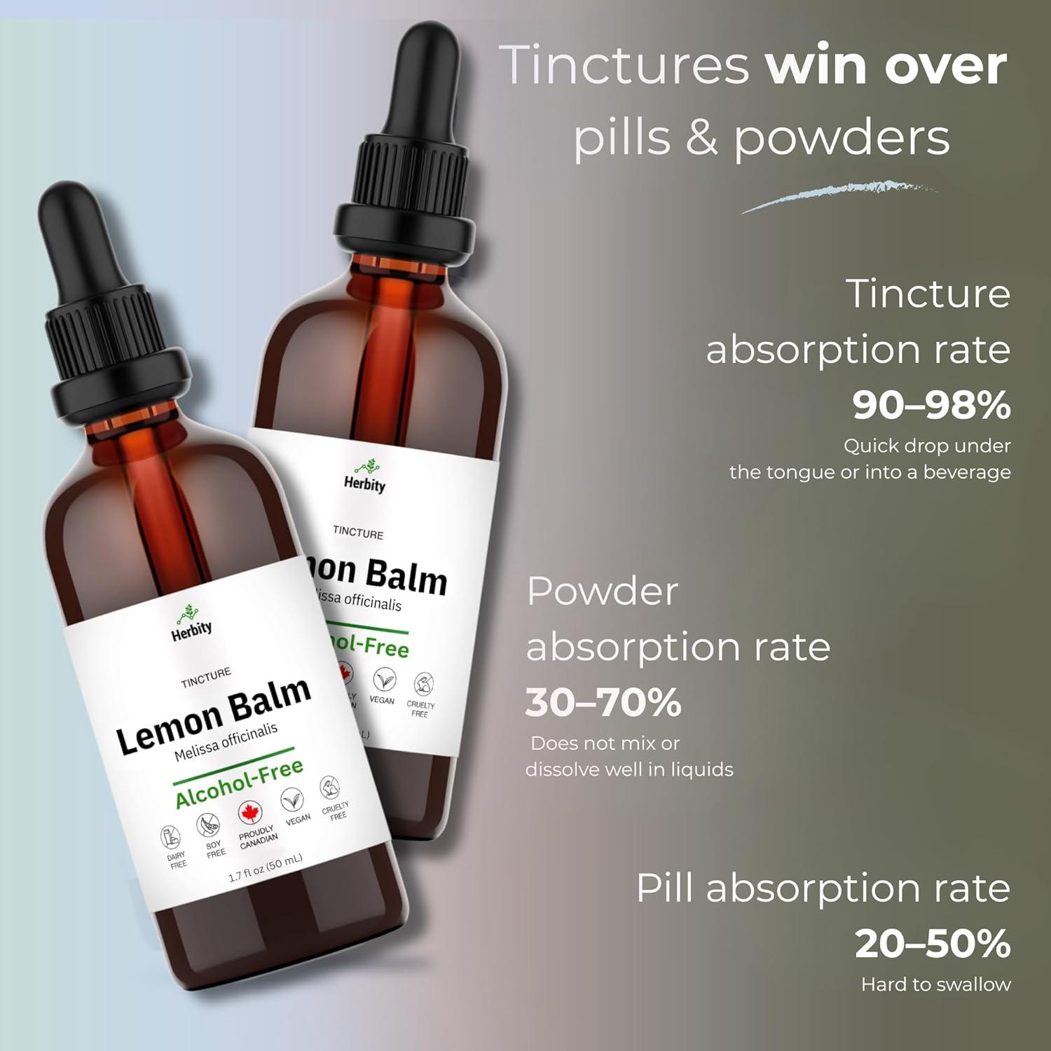 Tintura de Bálamo Limón Herbity 50 ml - Suplemento Vegano