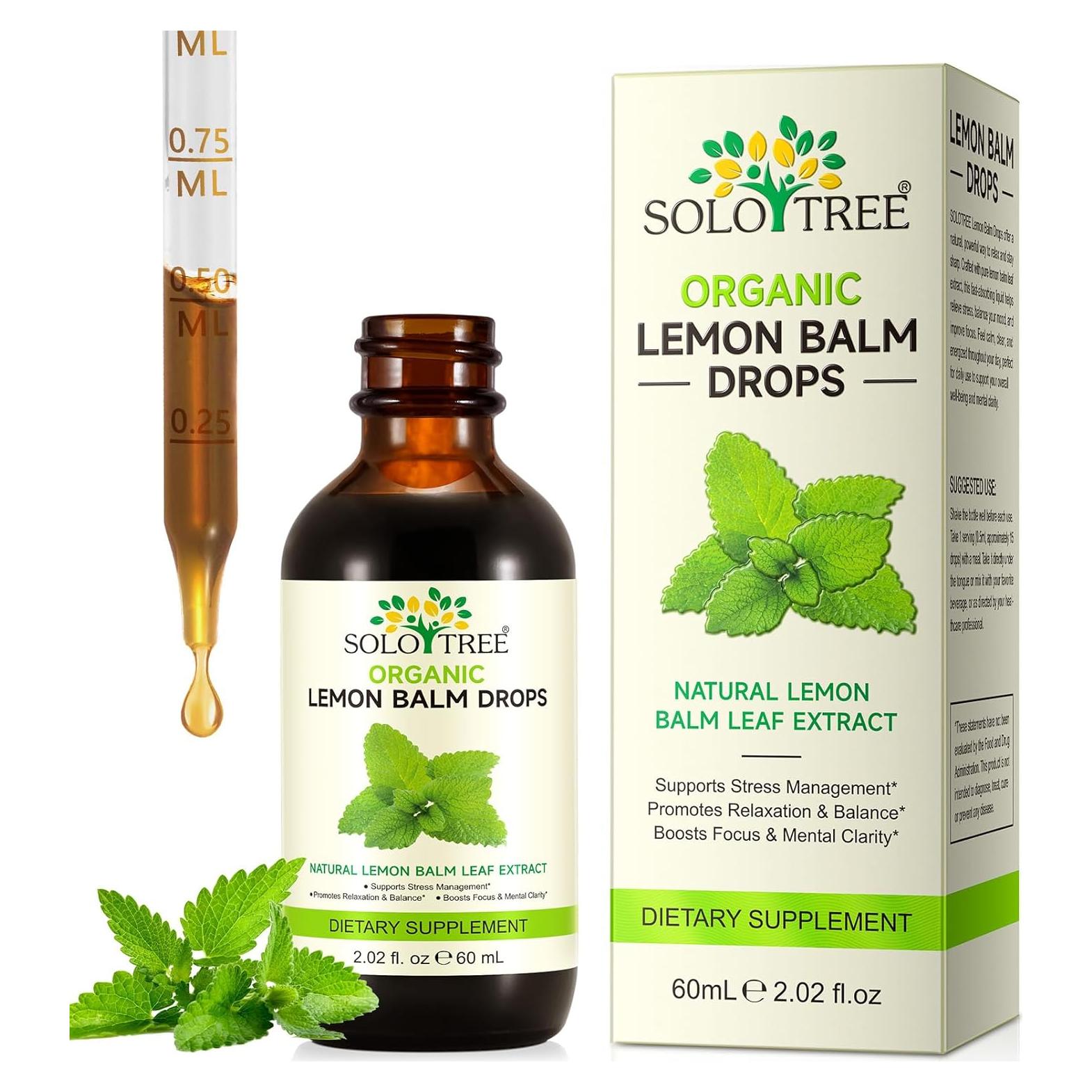 Gotas de Bálamo de Limón SOLOTREE 59.15 ml Vegano Sin Alcohol