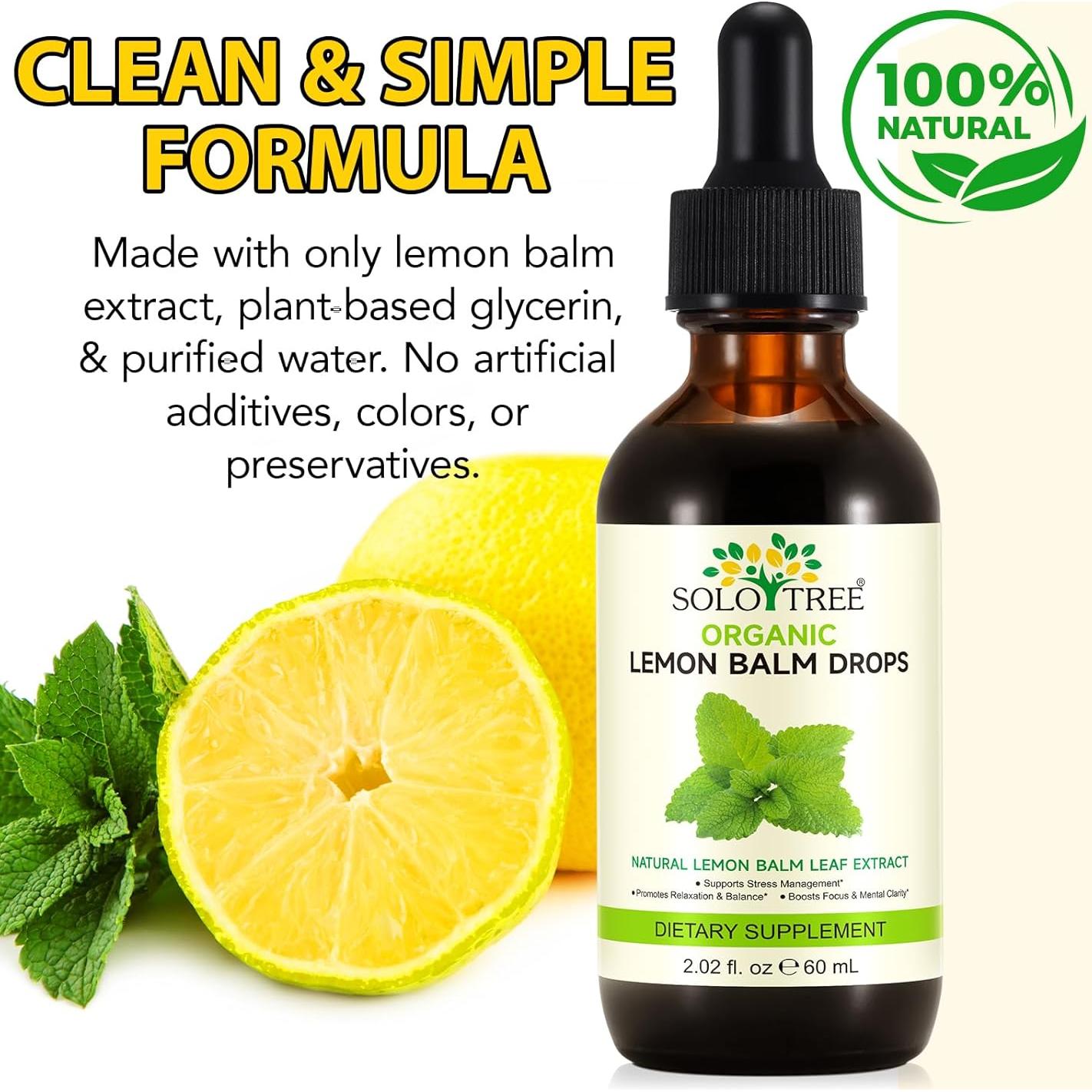 Gotas de Bálamo de Limón SOLOTREE 59.15 ml Vegano Sin Alcohol