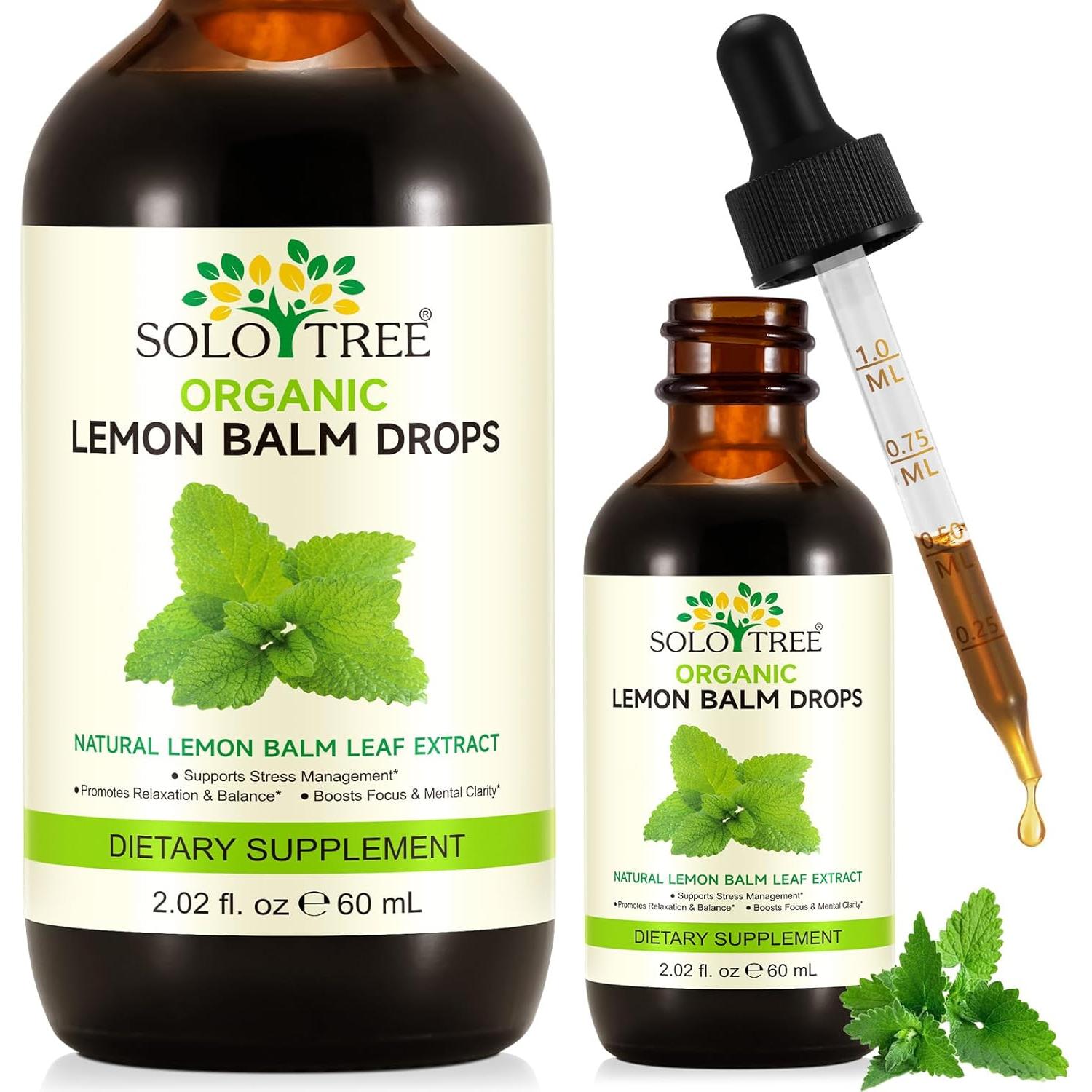 Gotas de Bálamo de Limón SOLOTREE 59.15 ml Vegano Sin Alcohol