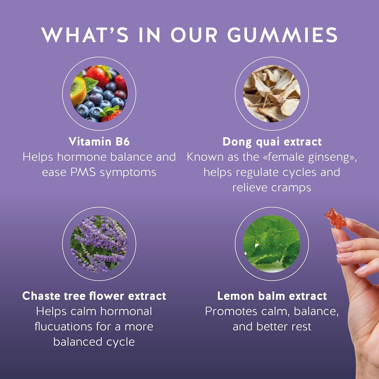 Suplemento PMS Vegano Bears with Benefits 90 Gominolas Fresa