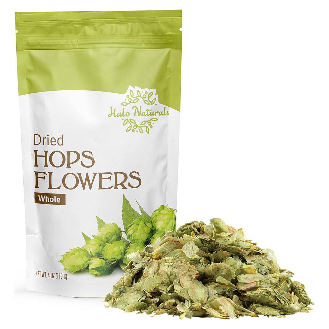 Flores de Lúpulo Enteras Halo Naturals 113g Bolsa Reutilizable