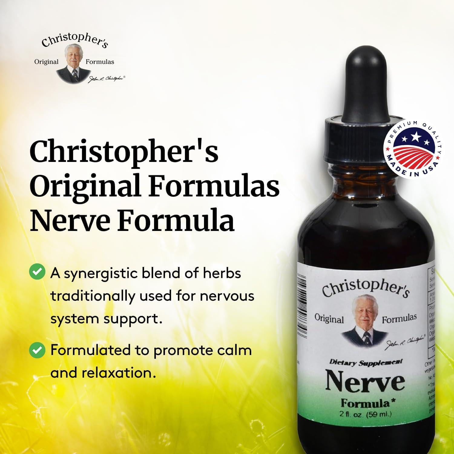 Suplemento Herbal Nervioso F. Originales Christopher 60 ml