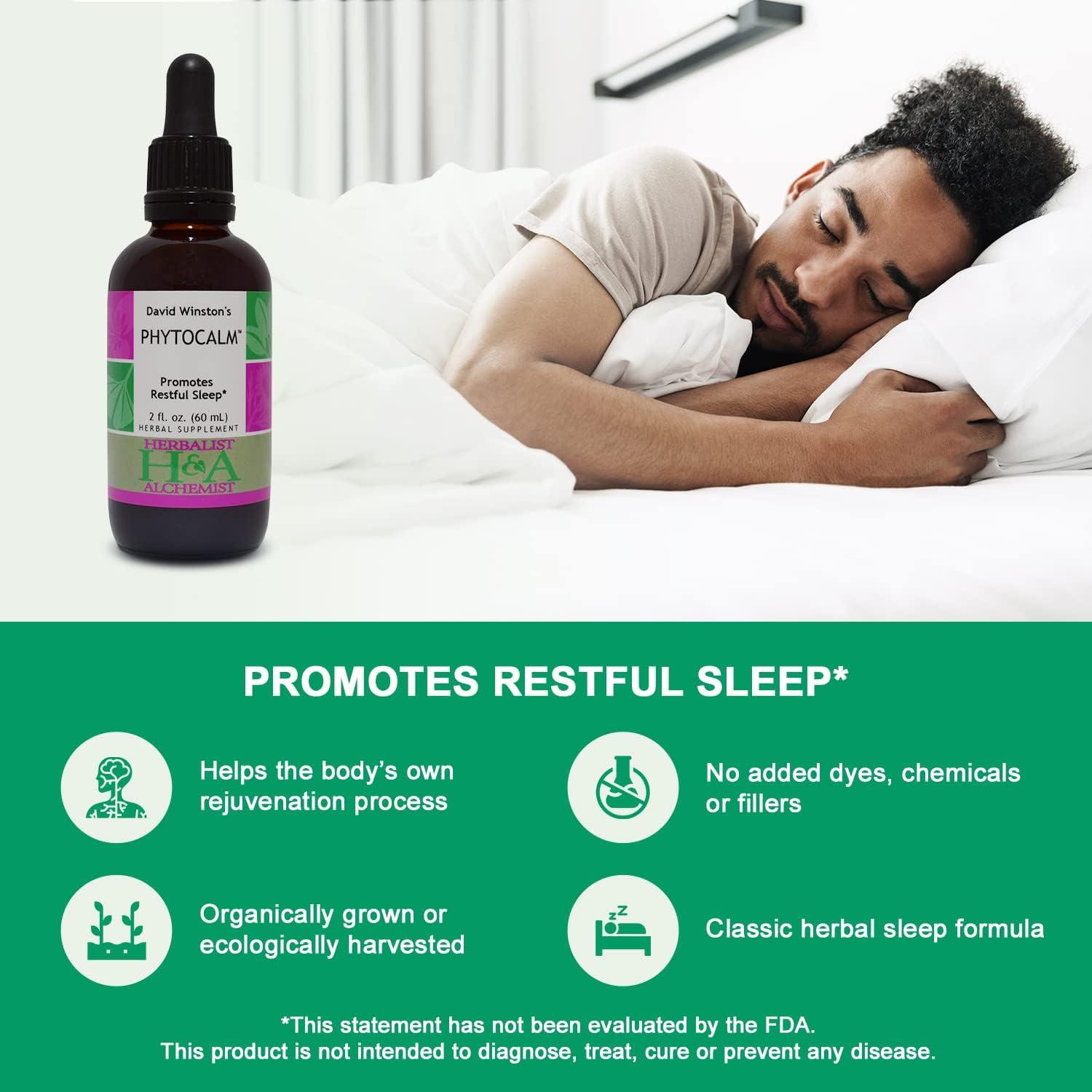 Suplemento Herbal Phytocalm David Winston 59.15 ml - Sueño Reparador