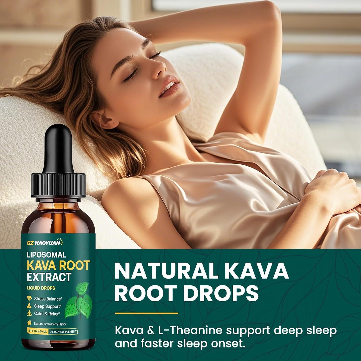 Gotas de Kava Kava Liposomal GZ HAOYUAN 59.15 ml - Relajación