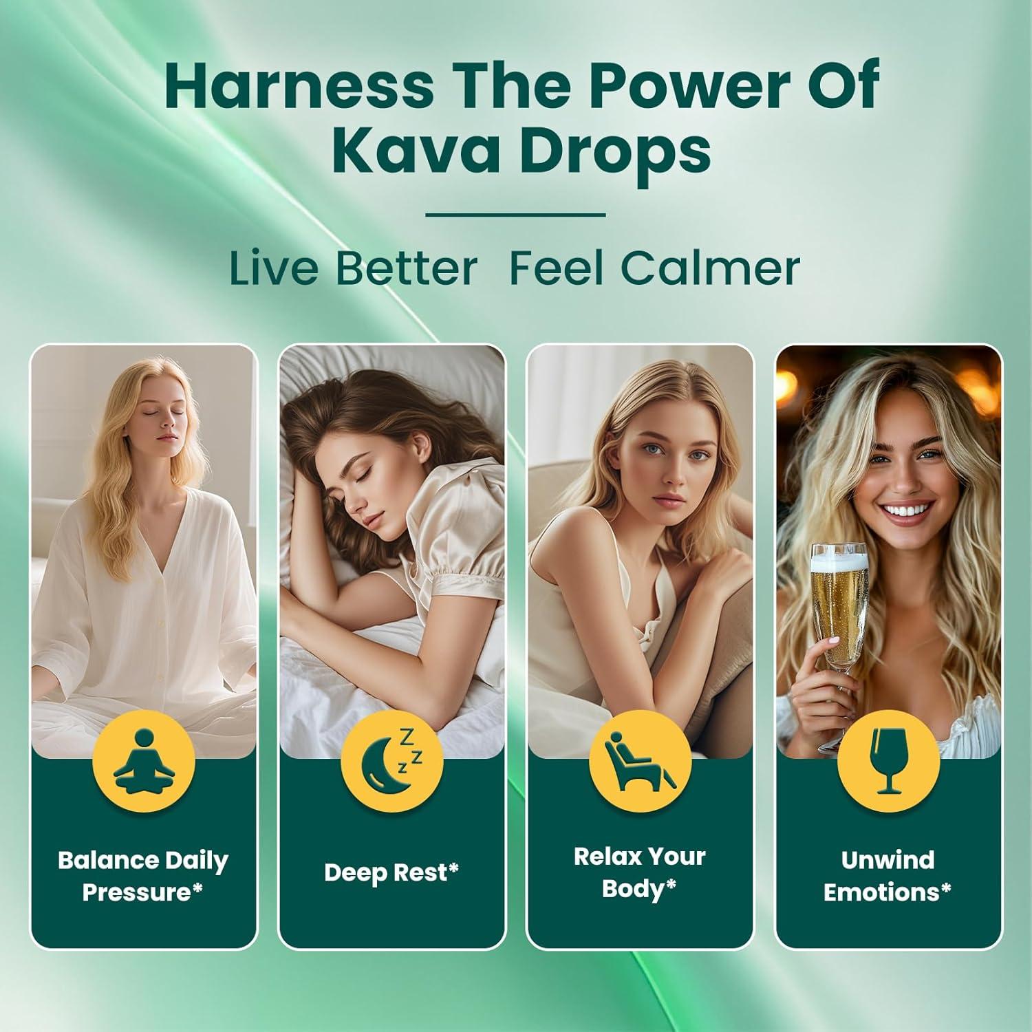 Gotas de Kava Kava Liposomal GZ HAOYUAN 59.15 ml - Relajación