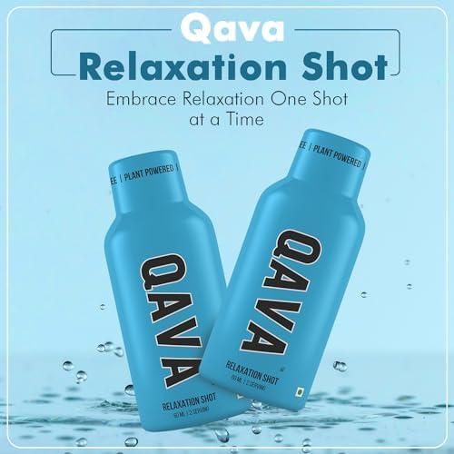 QAVA Shots de Relajación Kava Kava 450mg - Paquete de 4 x 55ml