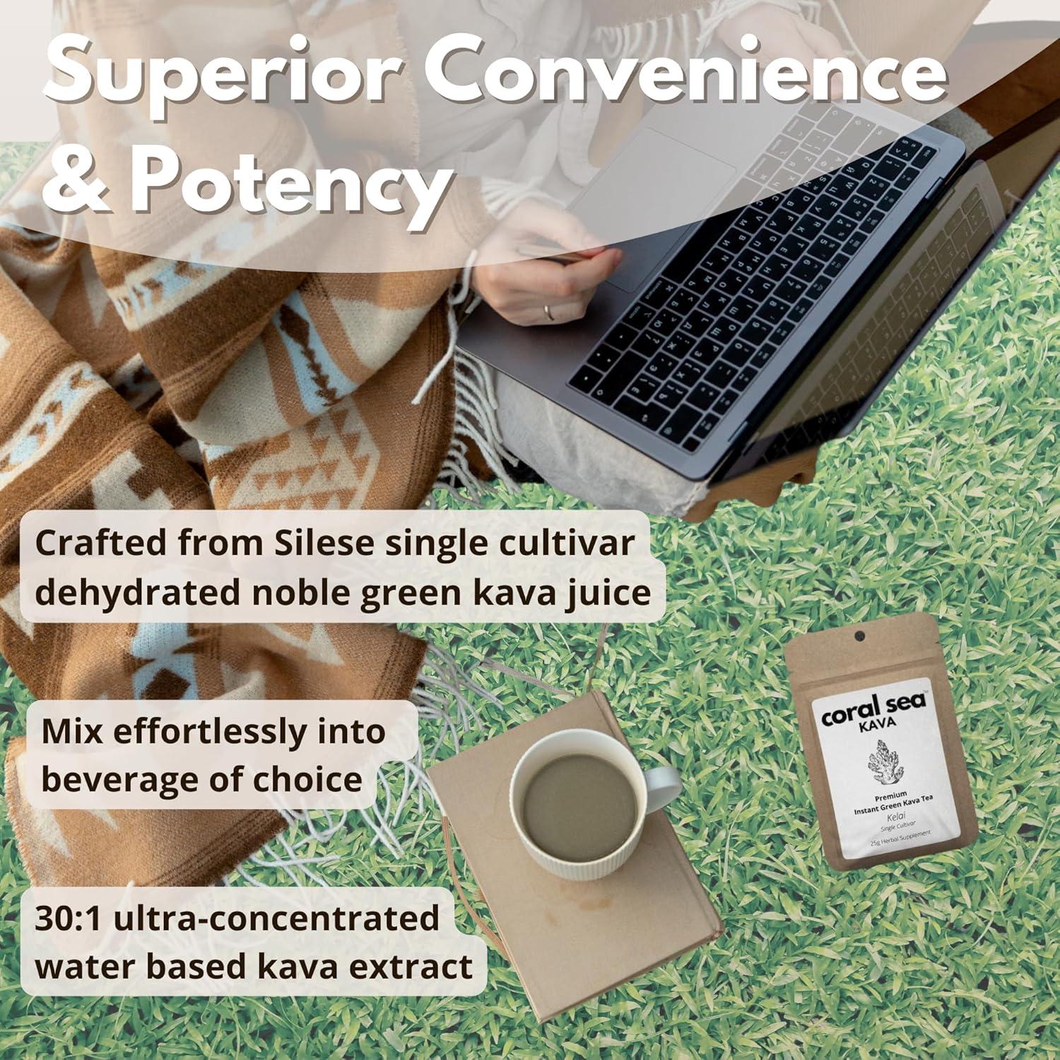 Polvo de Té de Kava Instantáneo Silese - La Mano Negra - 24.9g