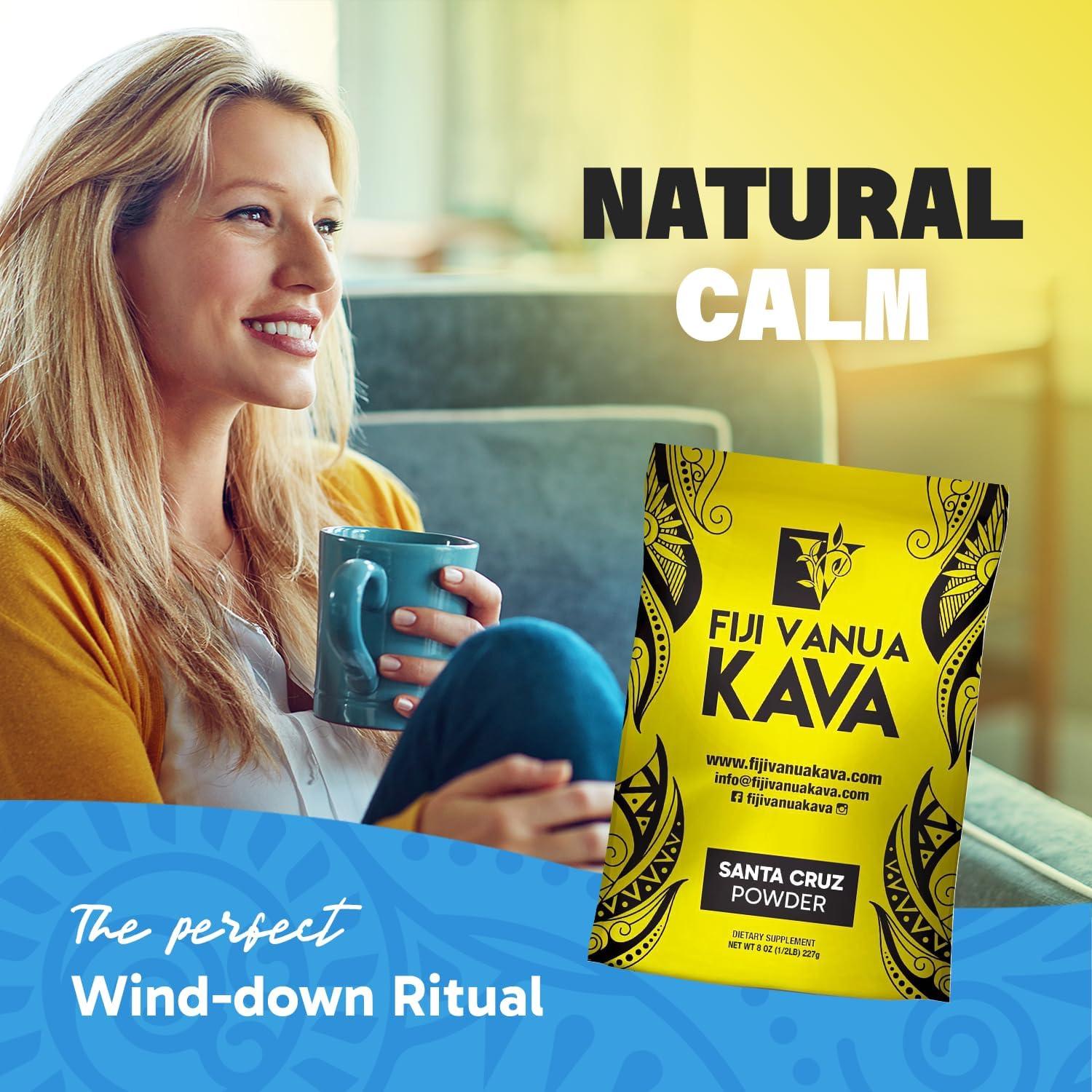 Kava Premium Fiji Vanua Santa Cruz 227g - Polvo de Raíz Noble