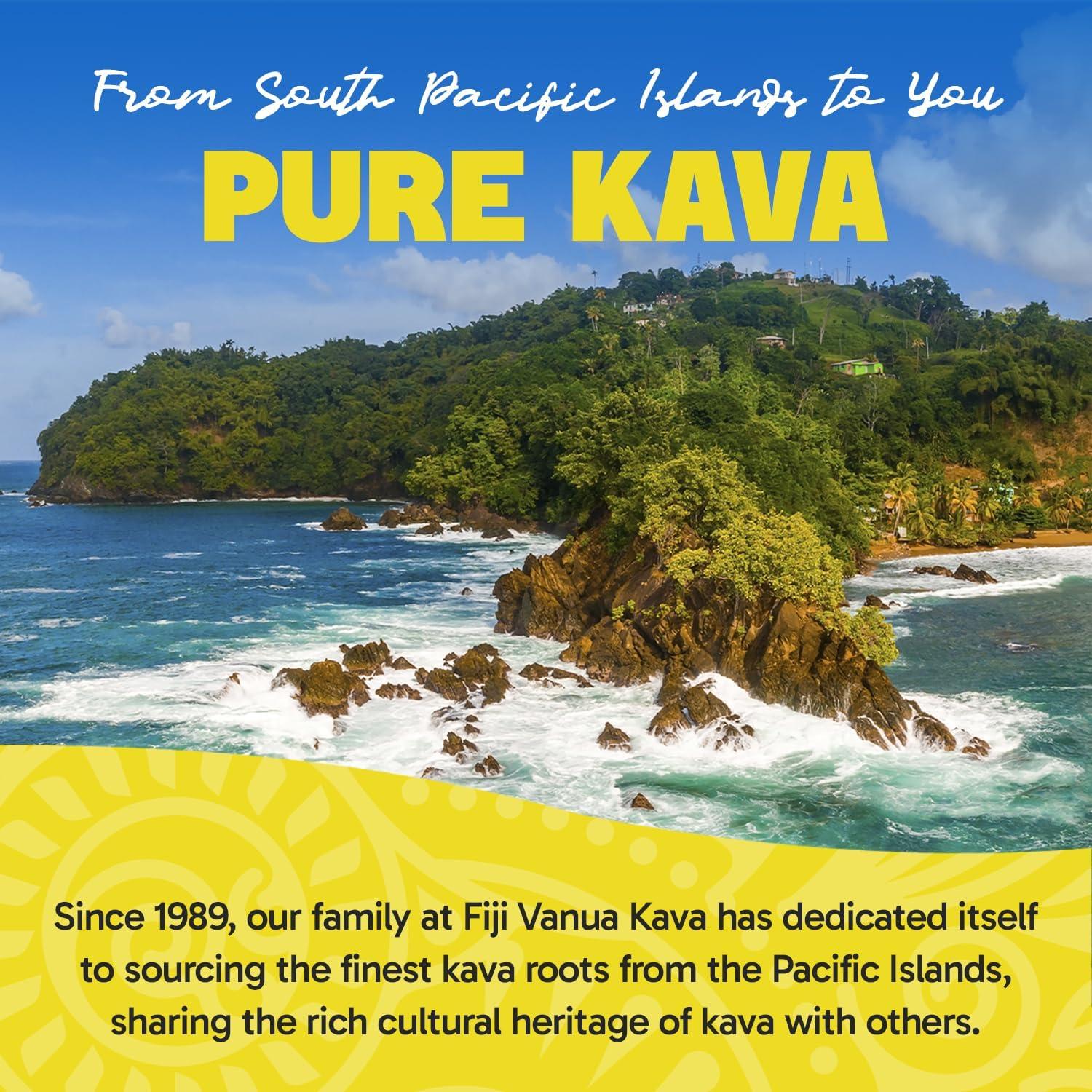 Kava Premium Fiji Vanua Santa Cruz 227g - Polvo de Raíz Noble