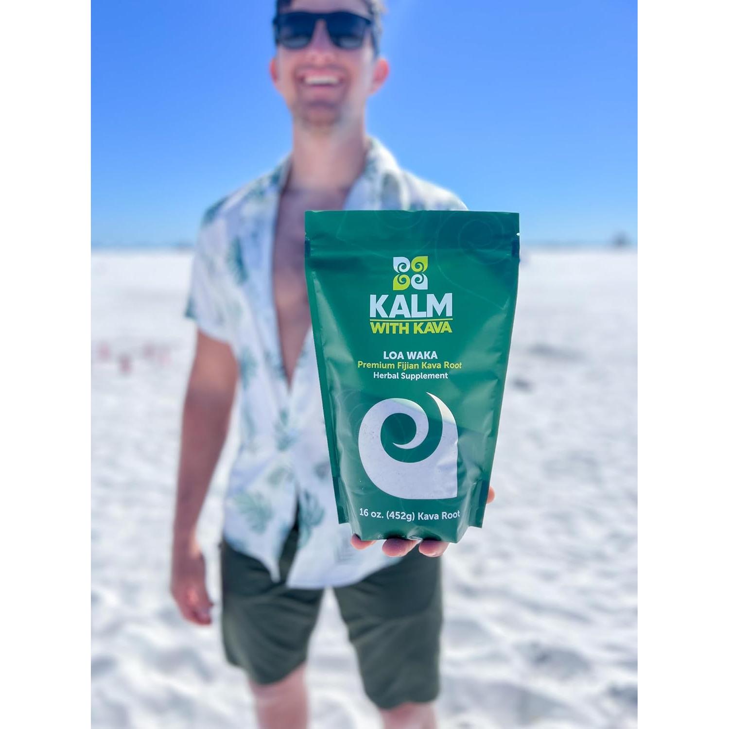 Kava Fijiano Premium Kalm con Kava 454 g - Relajación