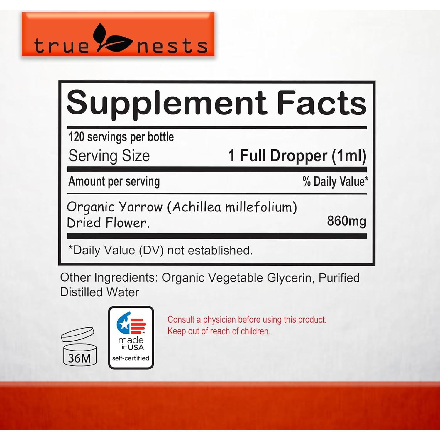 Tintura de Azafrán Orgánico True Nests 118 ml - Suplemento Herbal