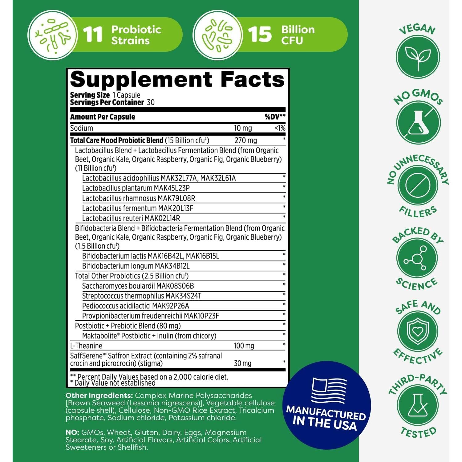 Probulin Probioticos para el Ánimo Vegano 30 Cápsulas