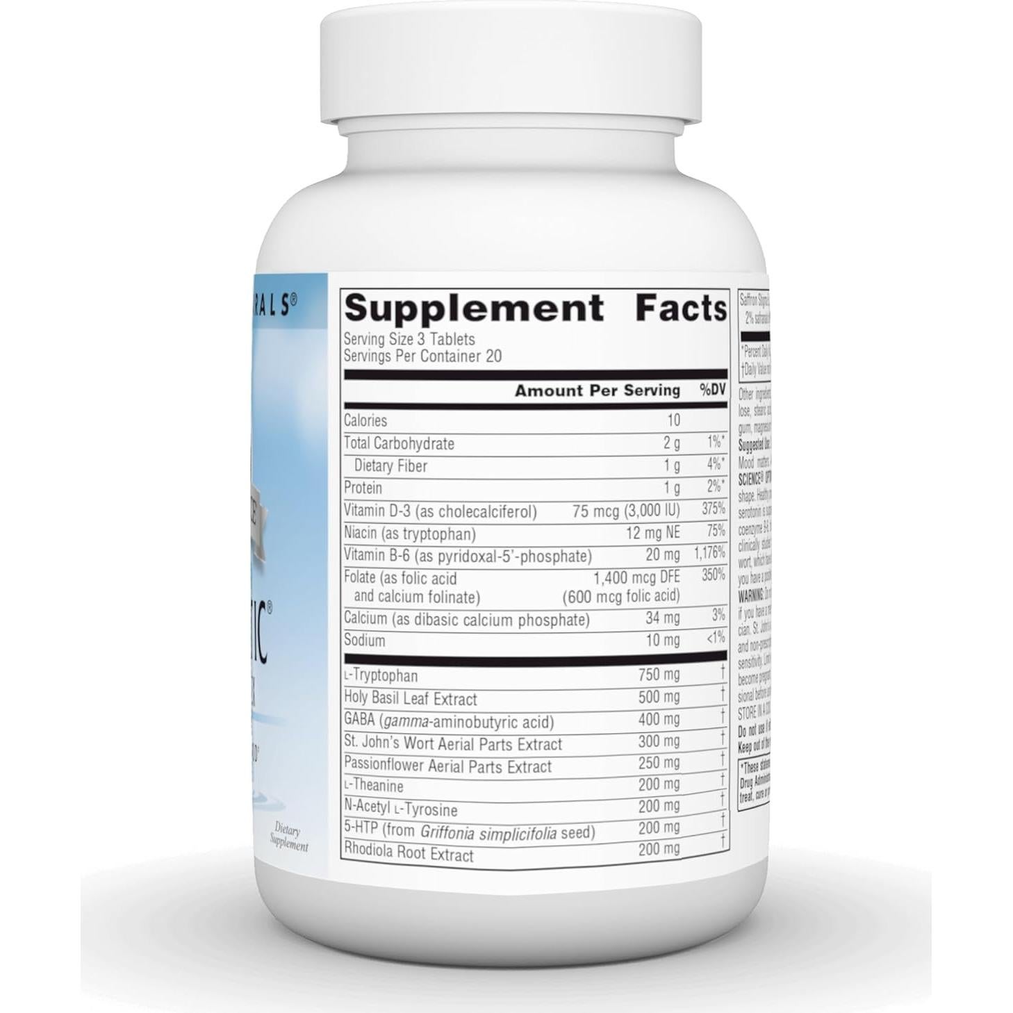 Suplemento de Azafrán Optimista Source Naturals - 60 Tabletas