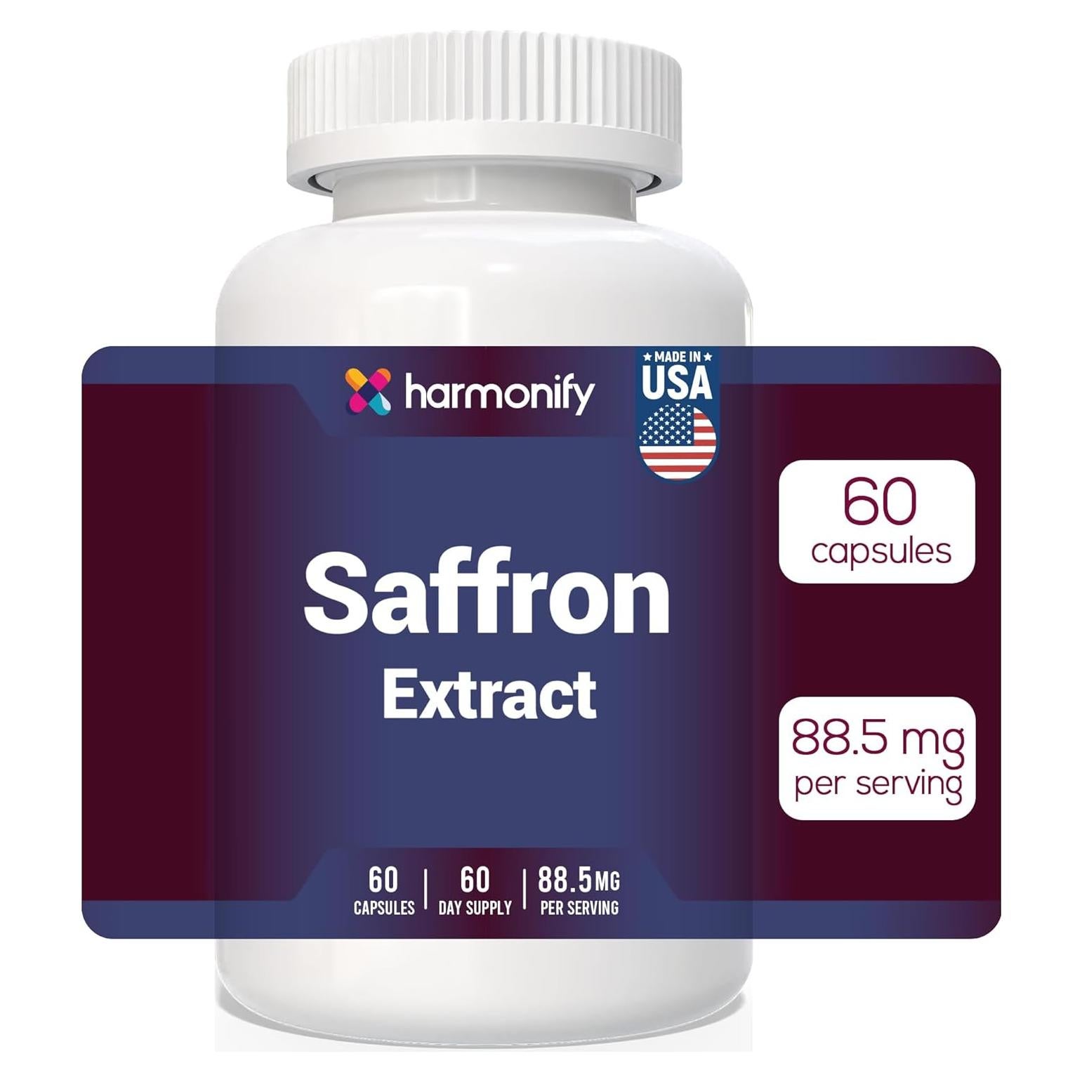 Suplemento Natural de Azafrán Harmonify 88.5mg - 60 Cápsulas