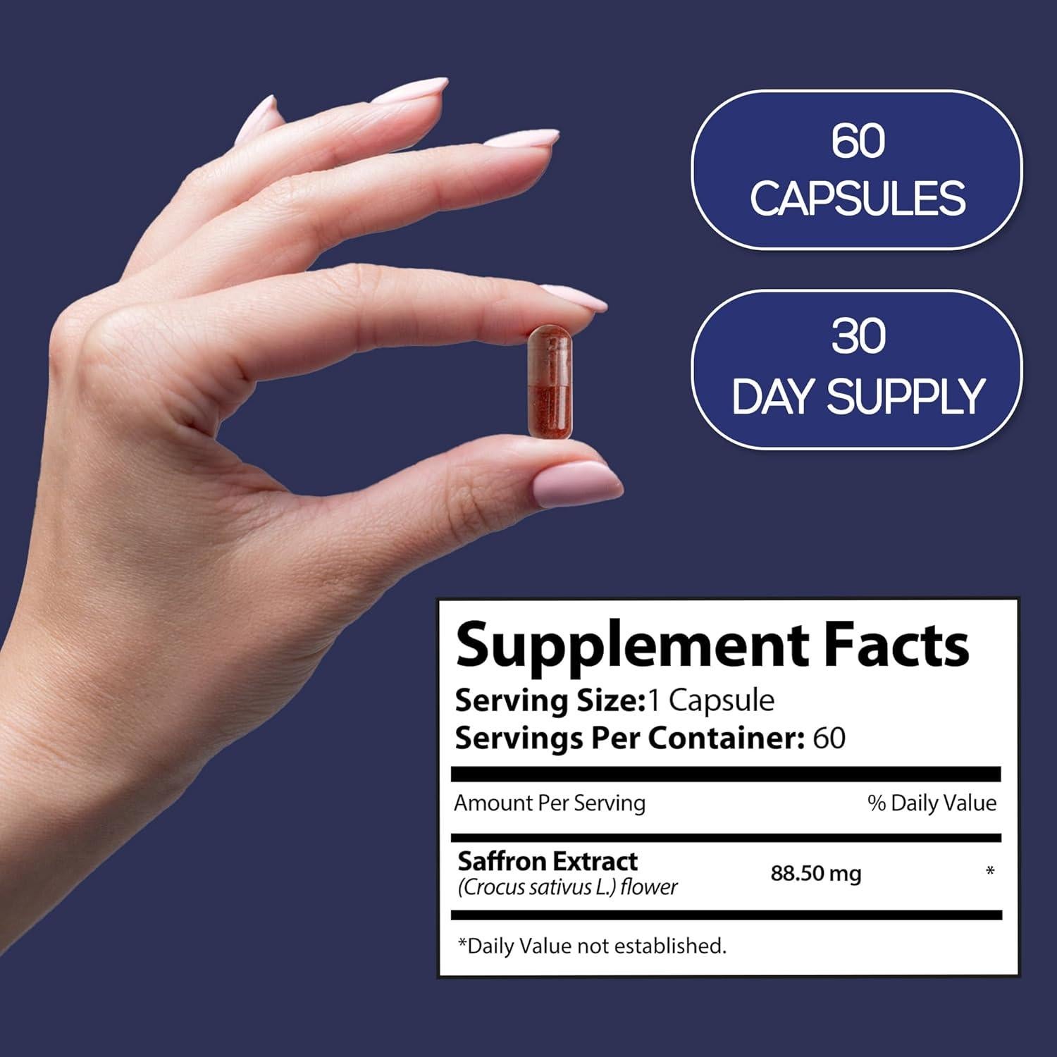 Suplemento Natural de Azafrán Harmonify 88.5mg - 60 Cápsulas