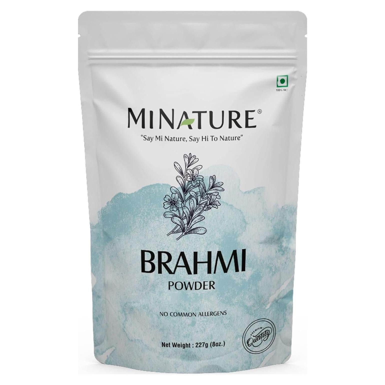 Polvo Orgánico de Brahmi Mi Naturaleza 227 g - Crecimiento Cabello