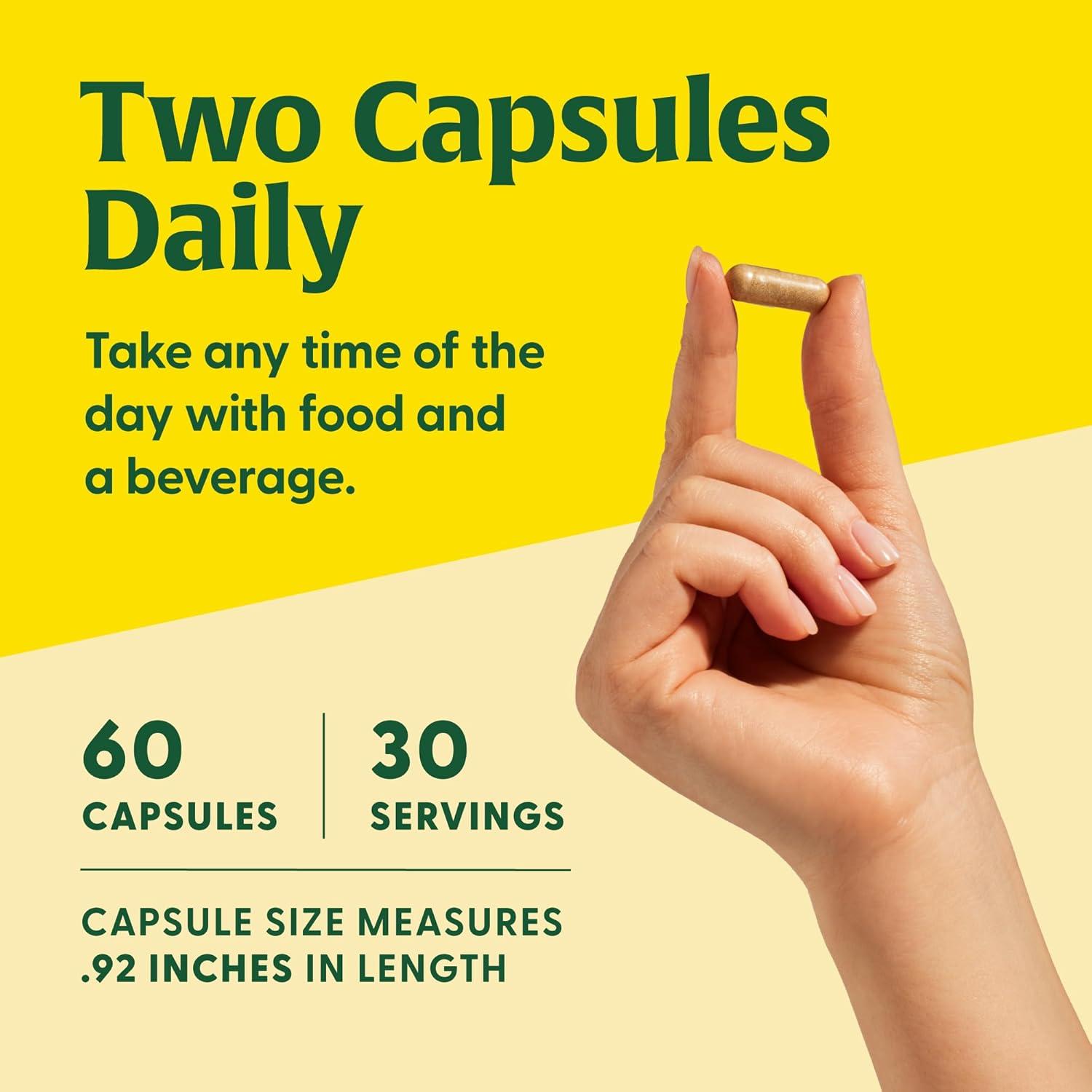 Suplemento de Hongo Reishi MegaFood - Alivio del Estrés Vegano - 60 Cápsulas