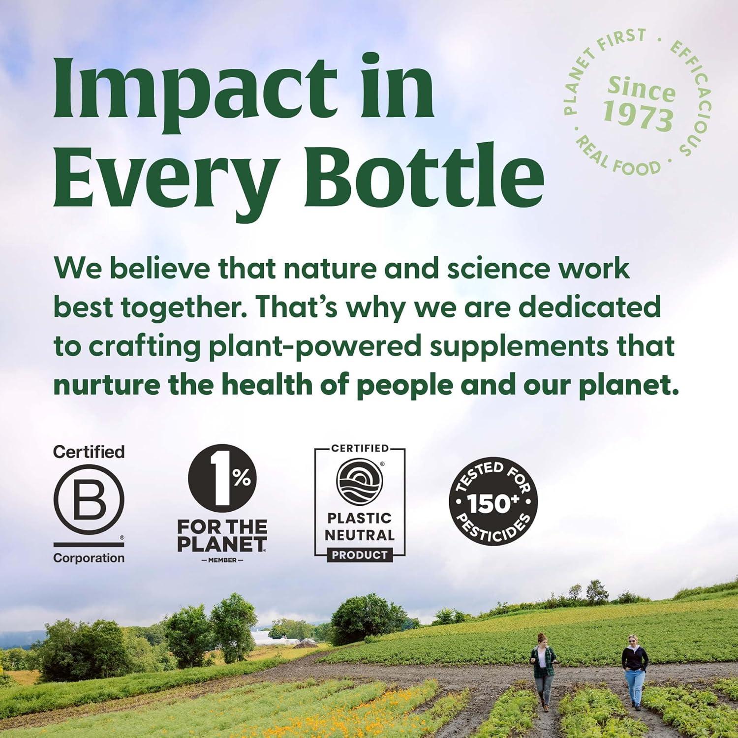 Suplemento de Hongo Reishi MegaFood - Alivio del Estrés Vegano - 60 Cápsulas