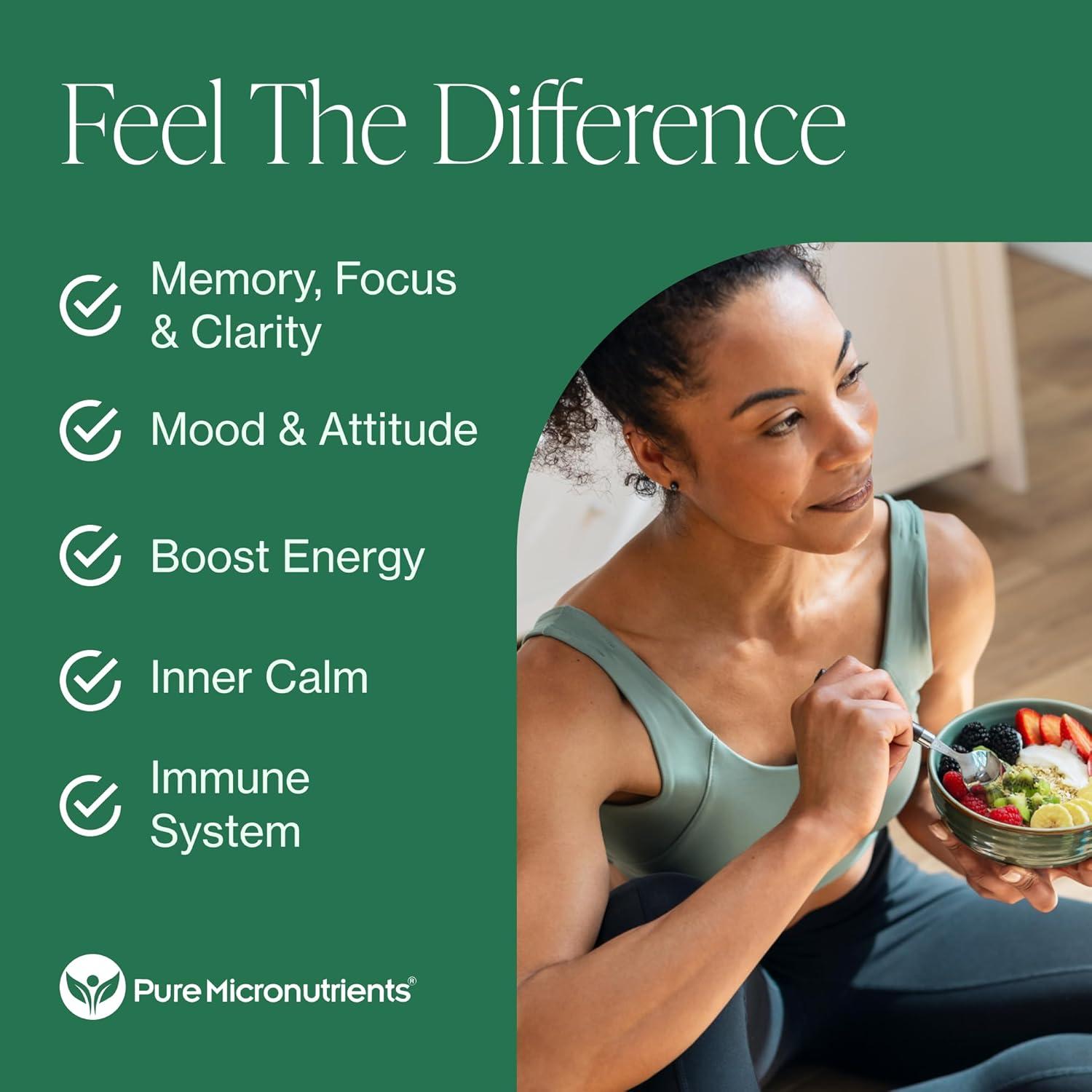 Suplemento Orgánico de Hongos Micronutrientes Puros - 60 Vegano