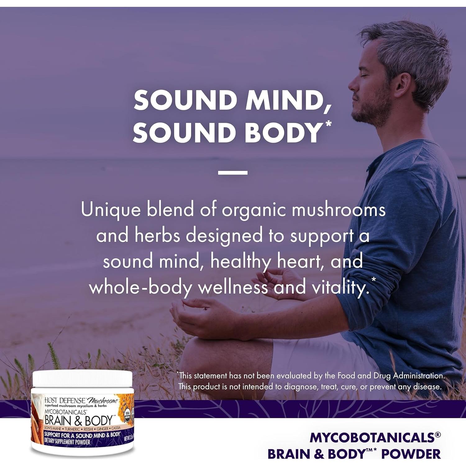 Suplemento Host Defense MycoBotanicals Cerebro 99.22 g