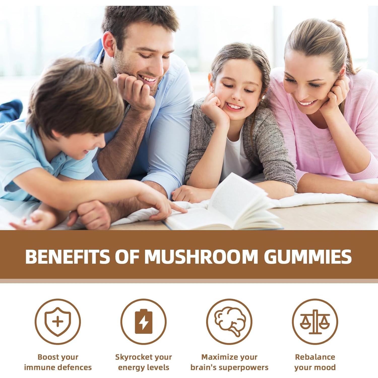 Gominolas de Champiñón Wellcatcher con Ashwagandha 60CT