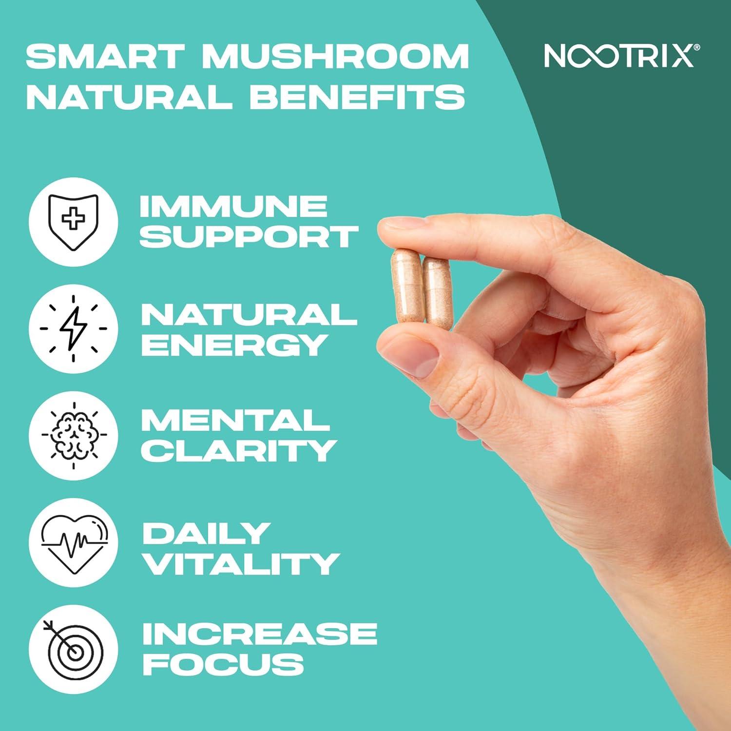 Suplemento Nootrix de Hongos Inteligentes 240 Cápsulas 27000mg