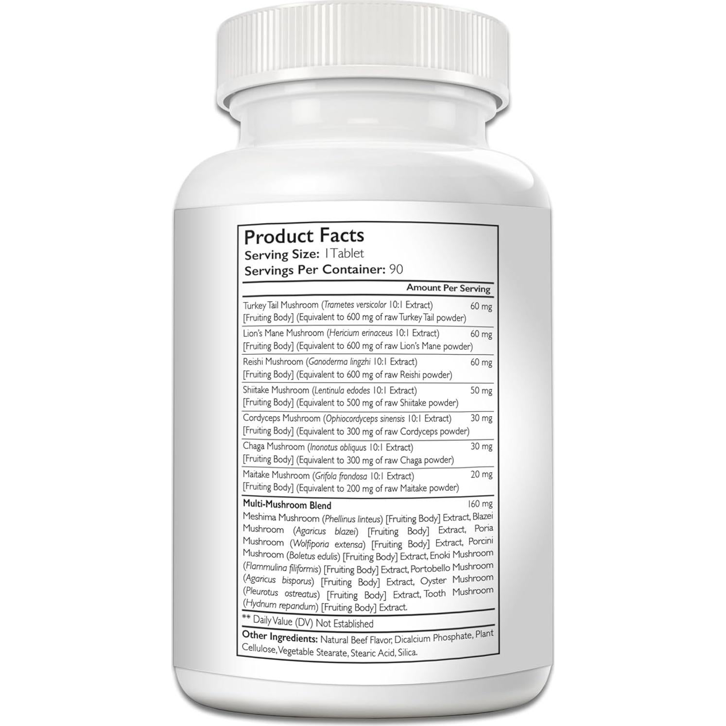 Suplemento 15-en-1 Hongos para Perros Nutrition Strength 90 Tabletas