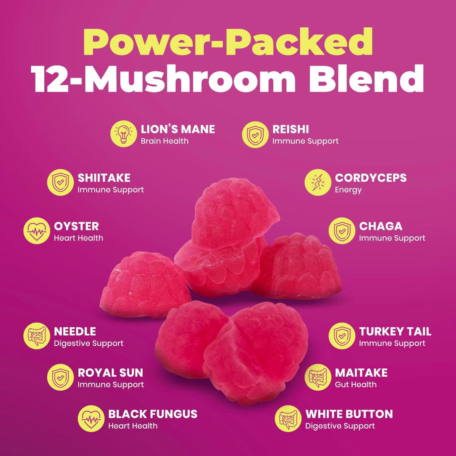 Gomitas de Hongo Melena de León DR. MORITZ 120g Sin Azúcar