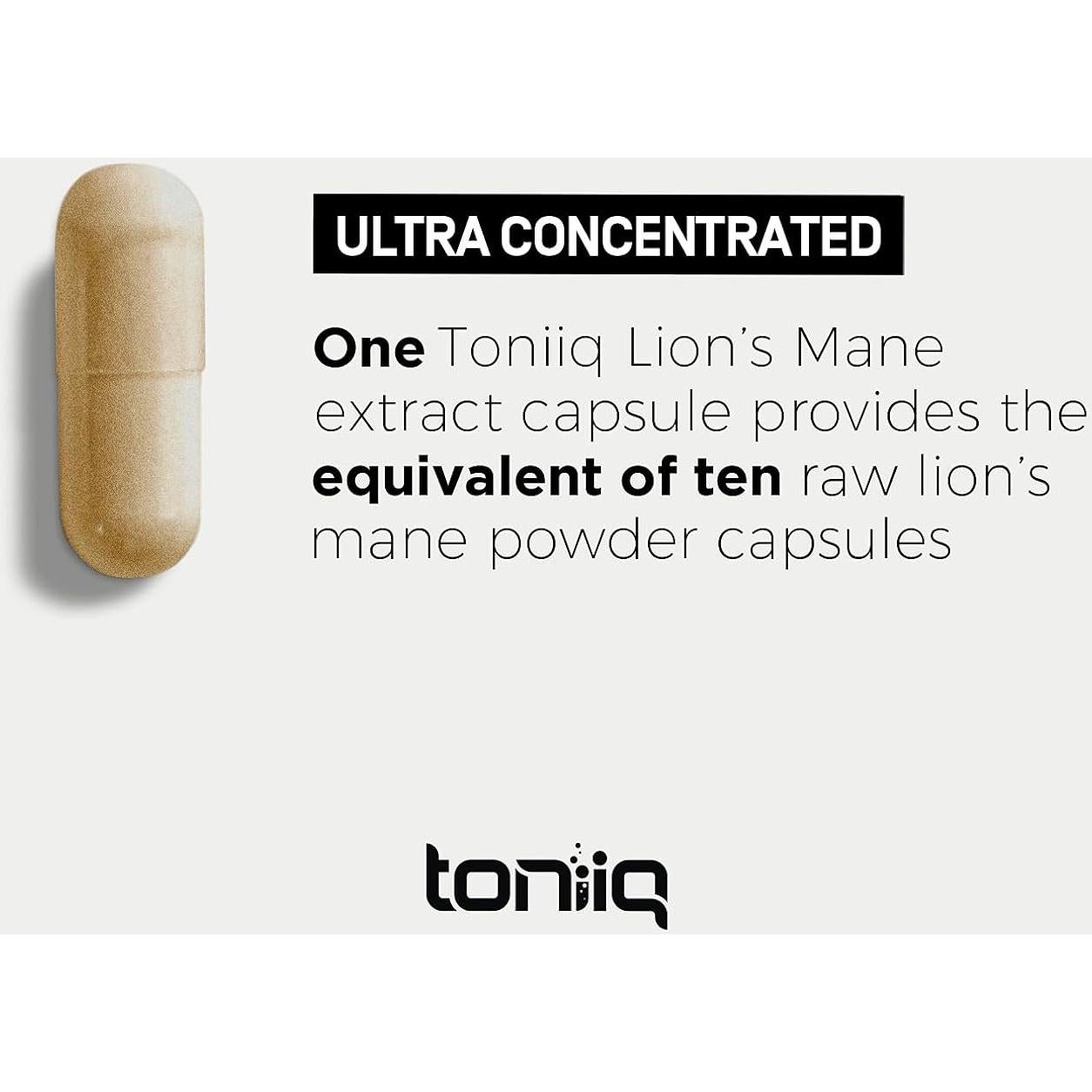 Suplemento Melena de León Toniiq 120 Cápsulas 1800mg