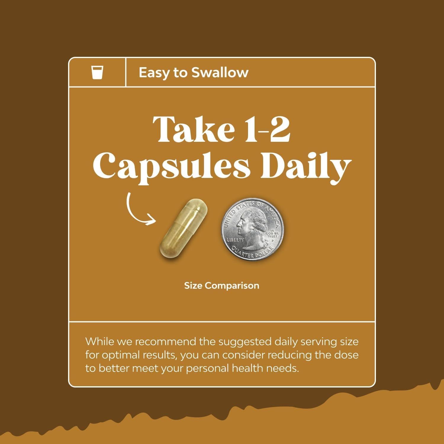 Suplemento Nootrópico Melena de León Natures Craft 60 Cápsulas