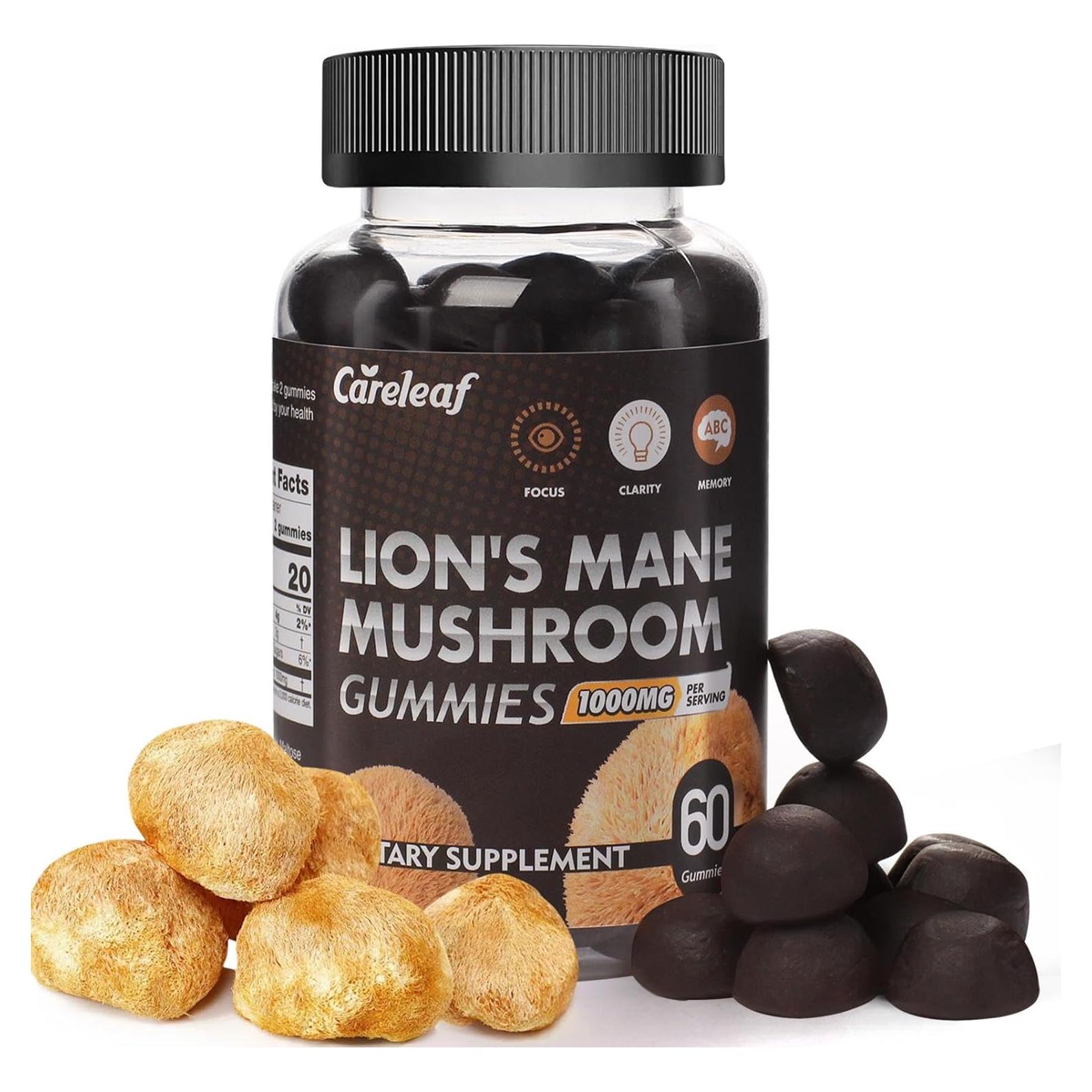 Gomitas Melena de León Careleaf 60 Unidades - Suplemento Nootrópico