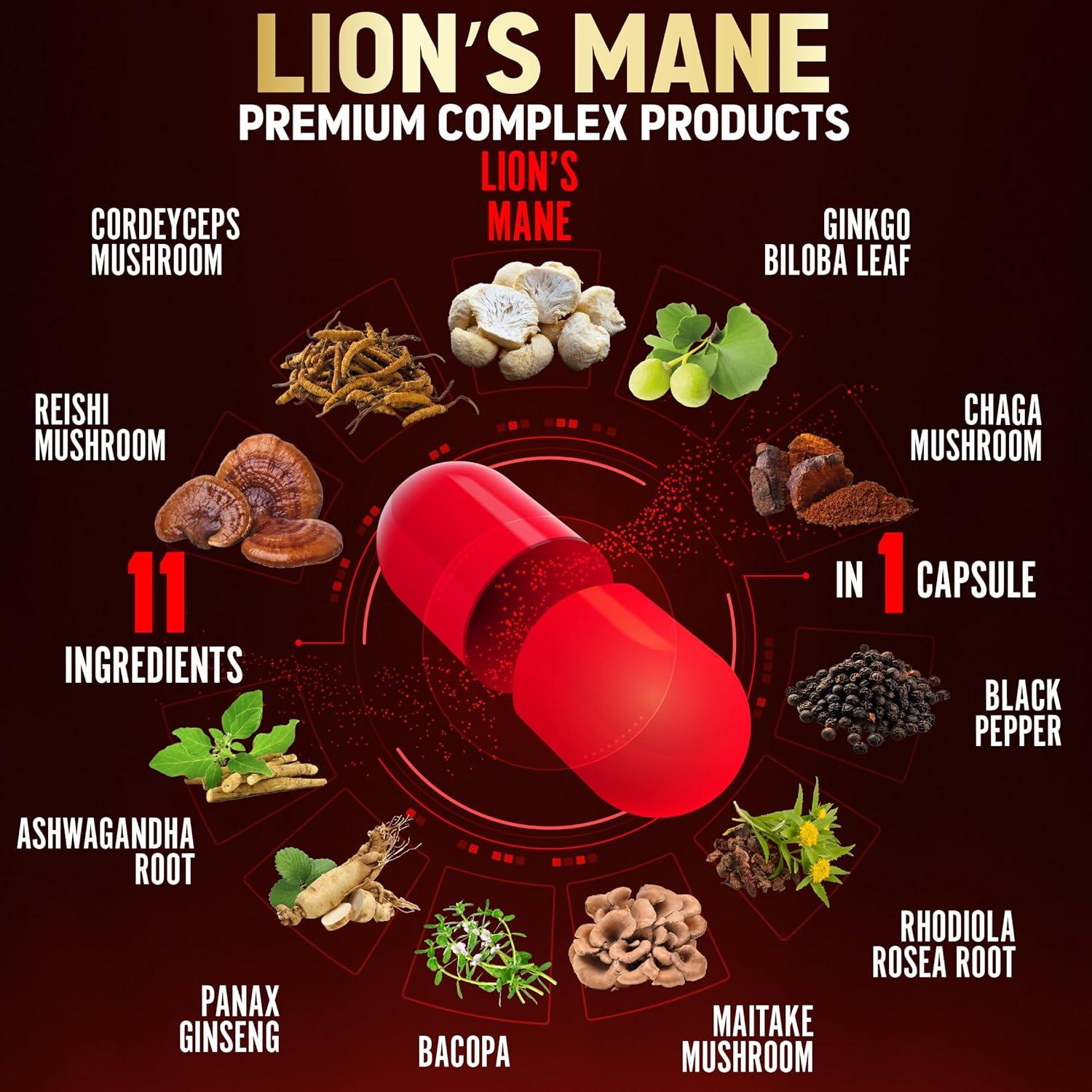 Suplemento Zolotus Melena de León 180 Cápsulas Energía y Enfoque