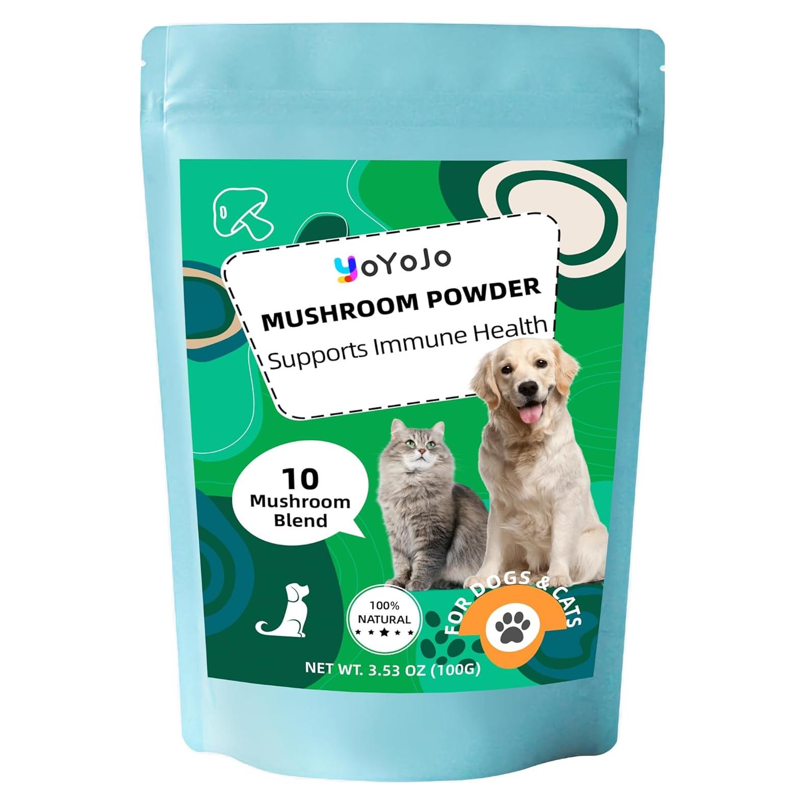 Polvo de Hongos para Perros y Gatos YoYoJo 100g - Inmunidad y Salud