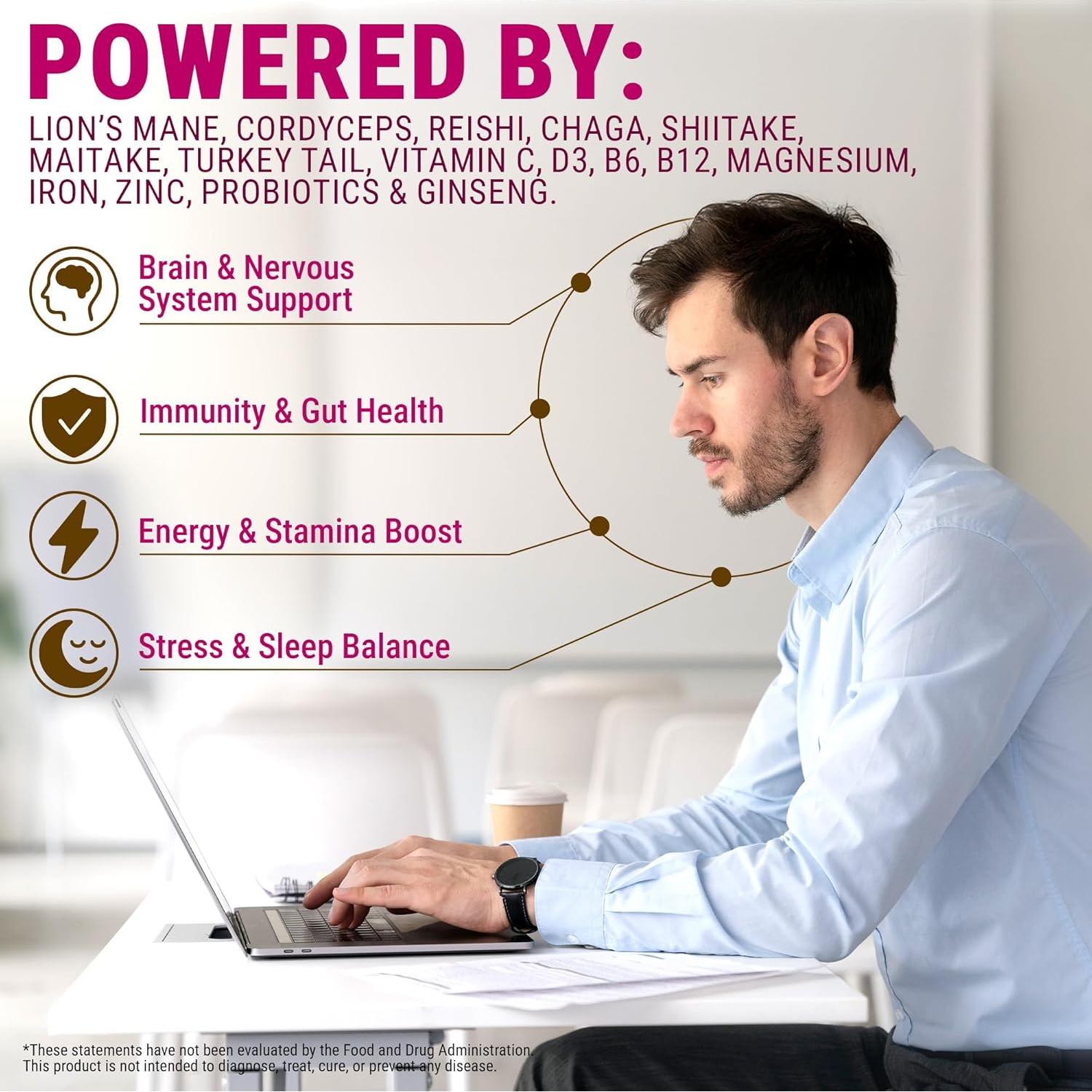 Cápsulas Veganas de Melena de León LEGRANO - 90 Unidades