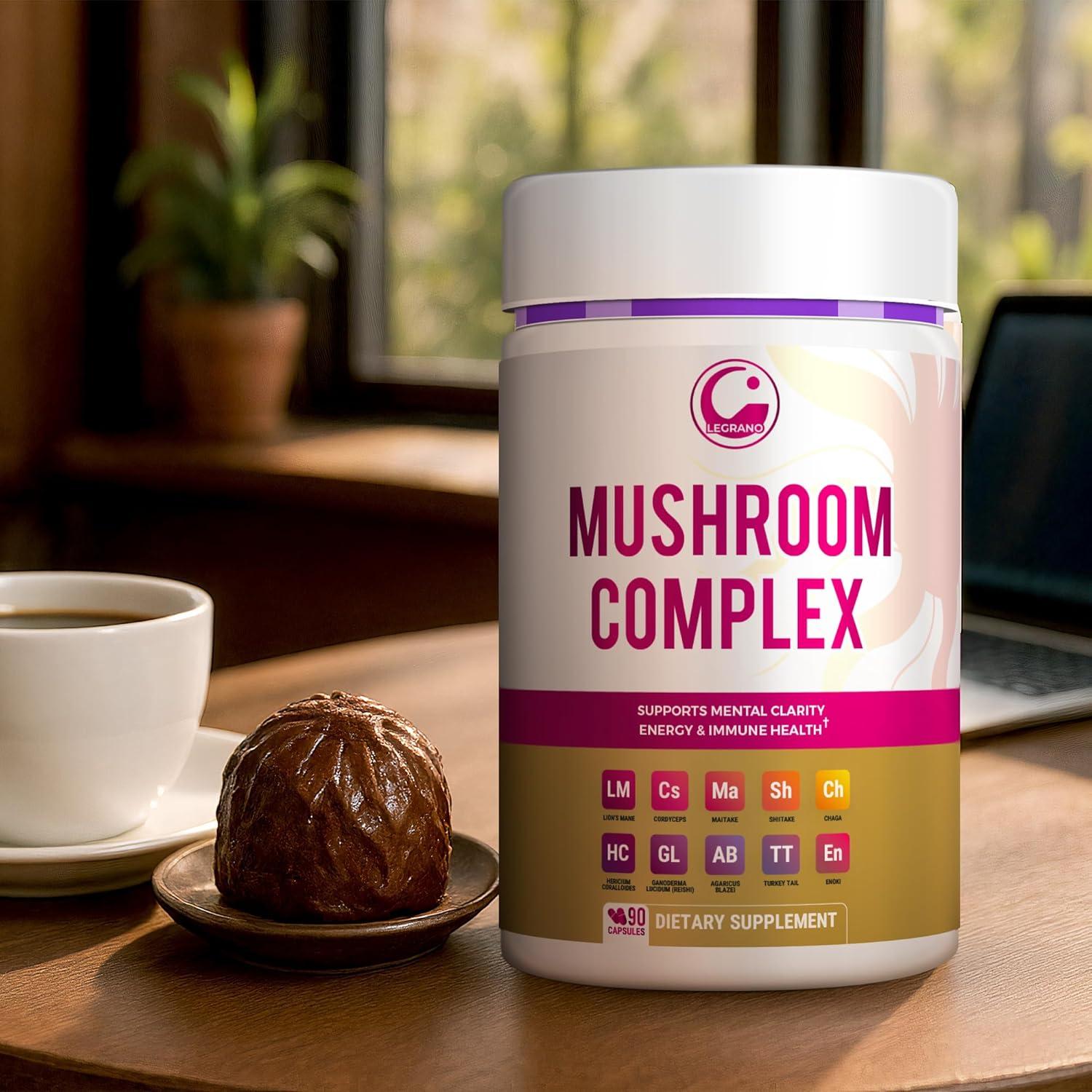 Cápsulas Veganas de Melena de León LEGRANO - 90 Unidades