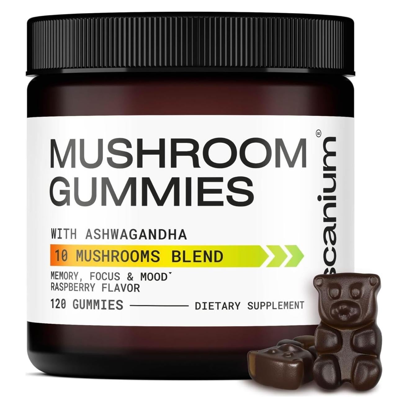 Gomitas Suplemento de Champiñón Ascanium 120 pcs - 10 Variedades