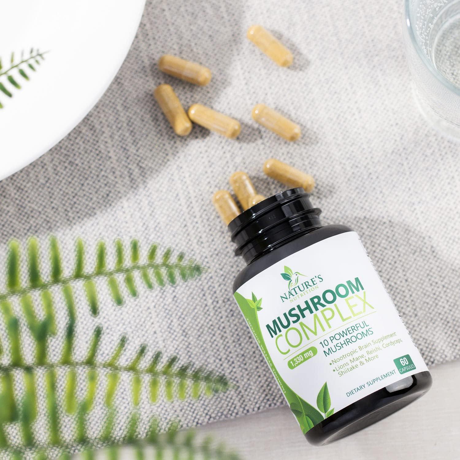 Suplemento Cerebral Nature's Nutrition 60 Cápsulas 10 en 1