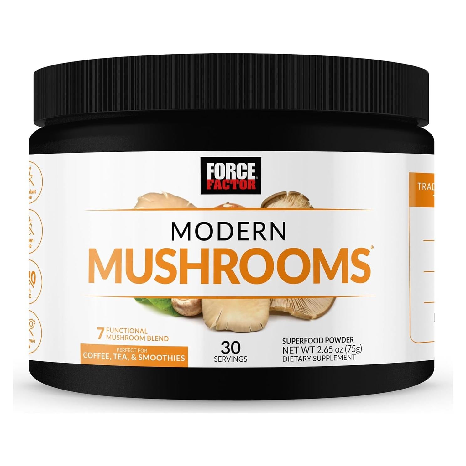 Suplemento de Hongos Force Factor Modern Mushrooms 30 Porciones