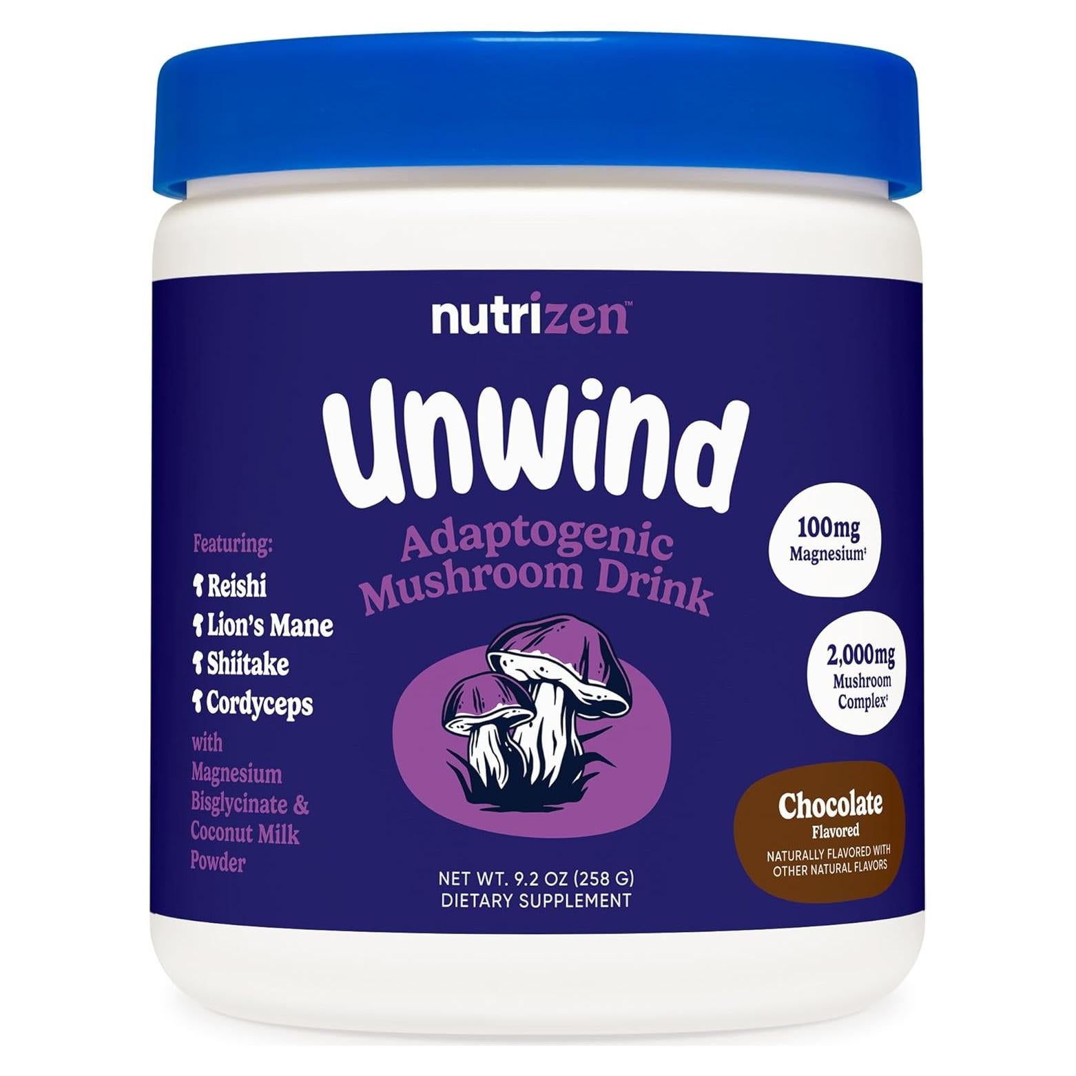 Nutricost Nutrizen PM Bebida Adaptogénica Chocolate 30 Porciones