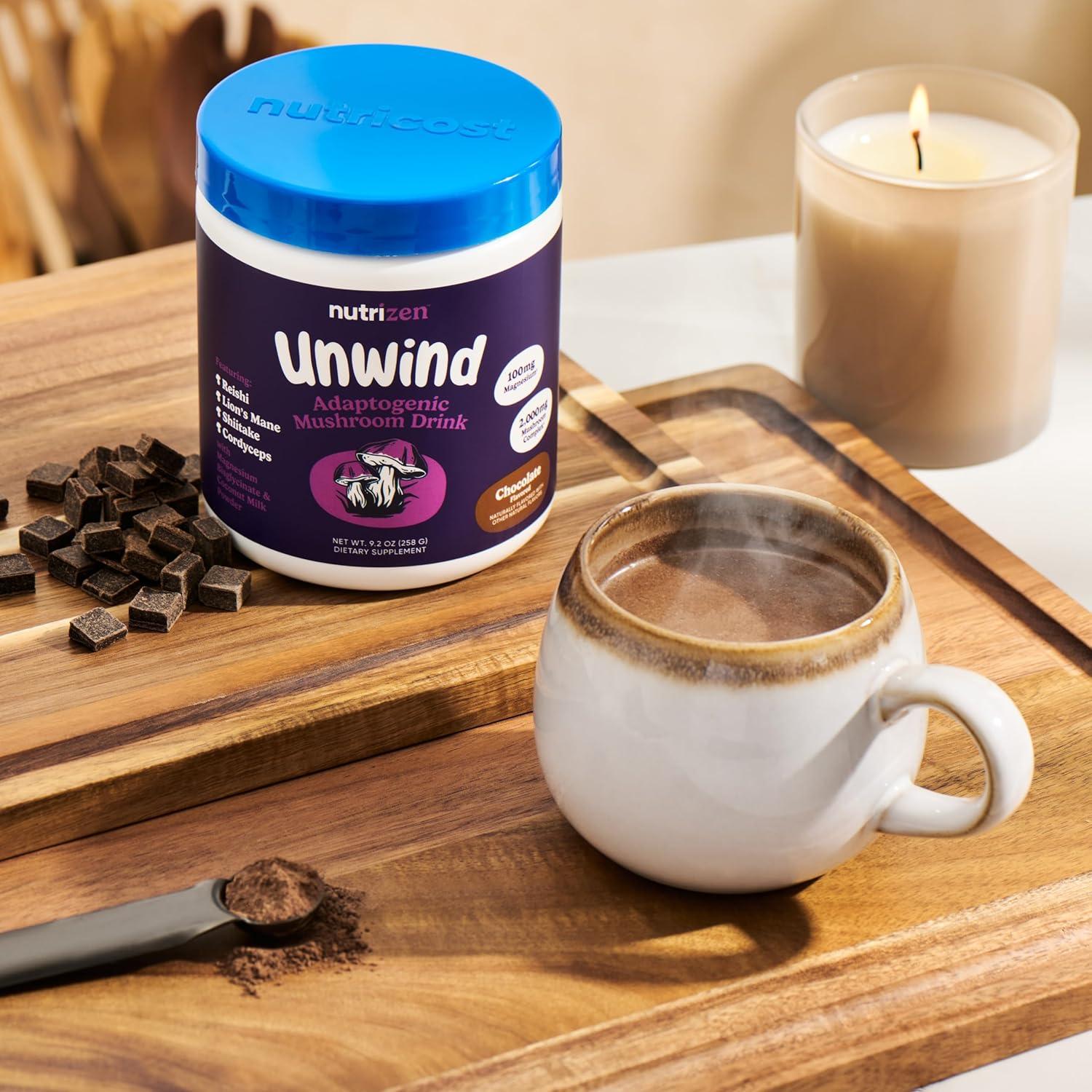 Nutricost Nutrizen PM Bebida Adaptogénica Chocolate 30 Porciones