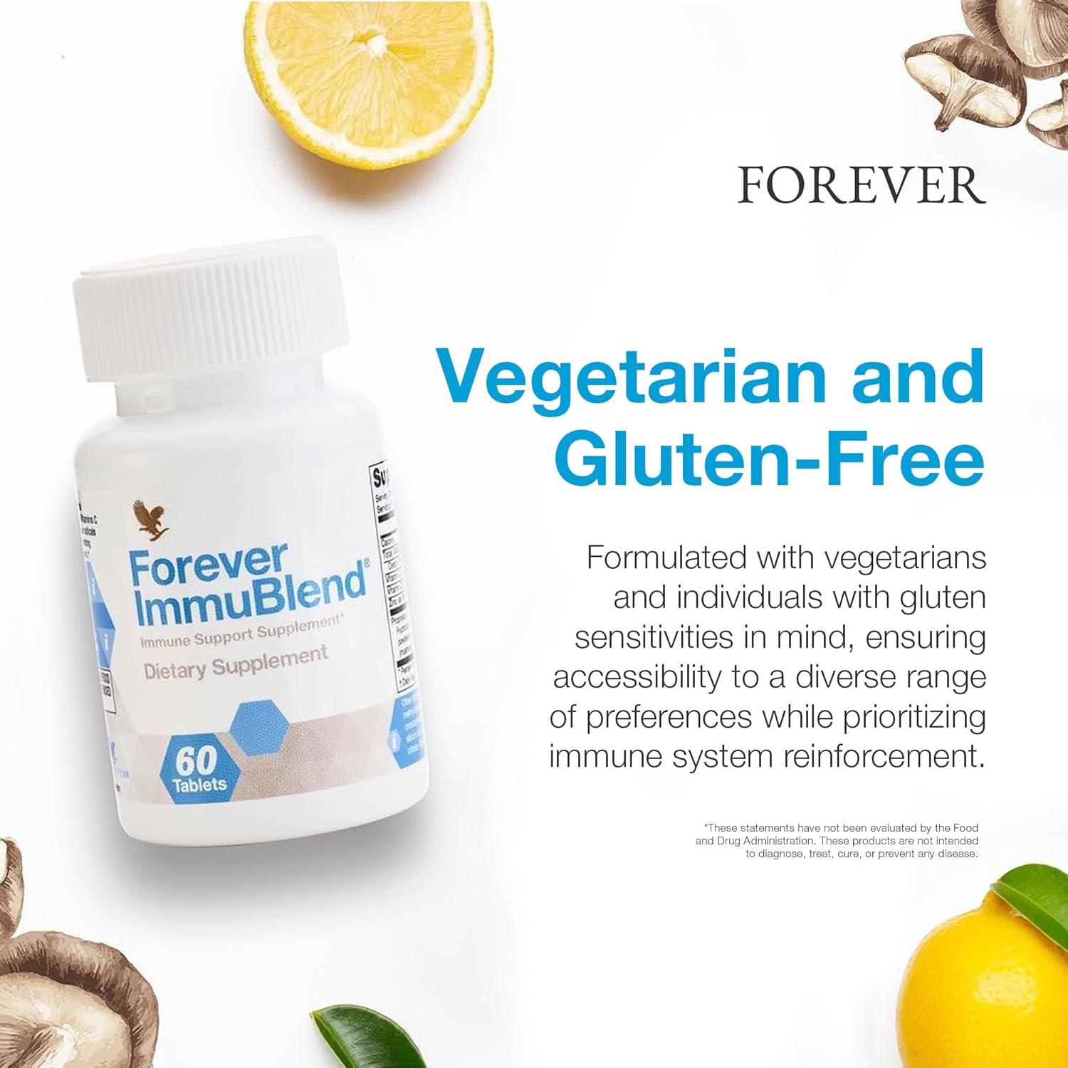 Forever Living ImmuBlend Suplemento Inmunológico 60 Tabletas