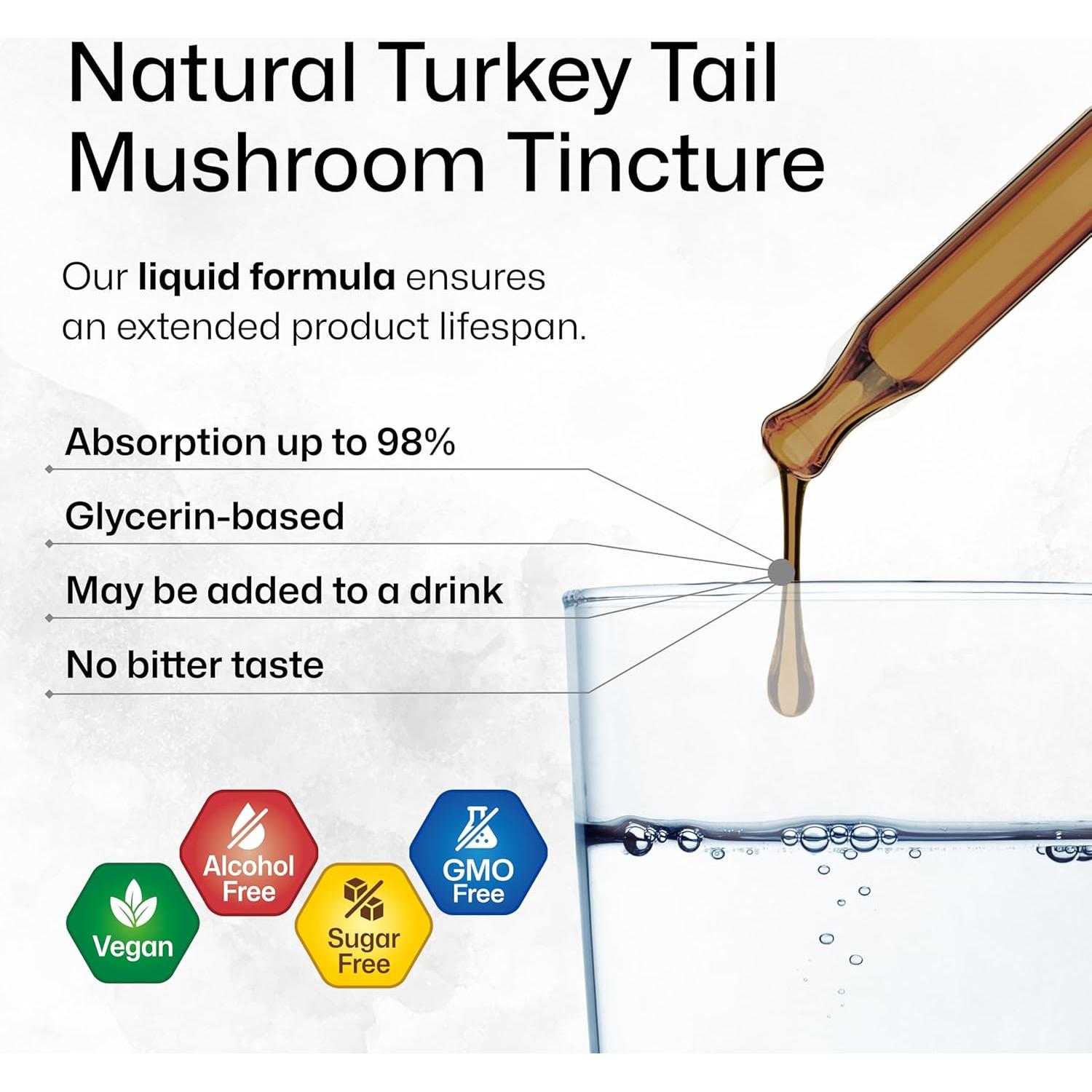Suplemento Inmunológico de Hongos Turkey Tail BioKrauter 120ml