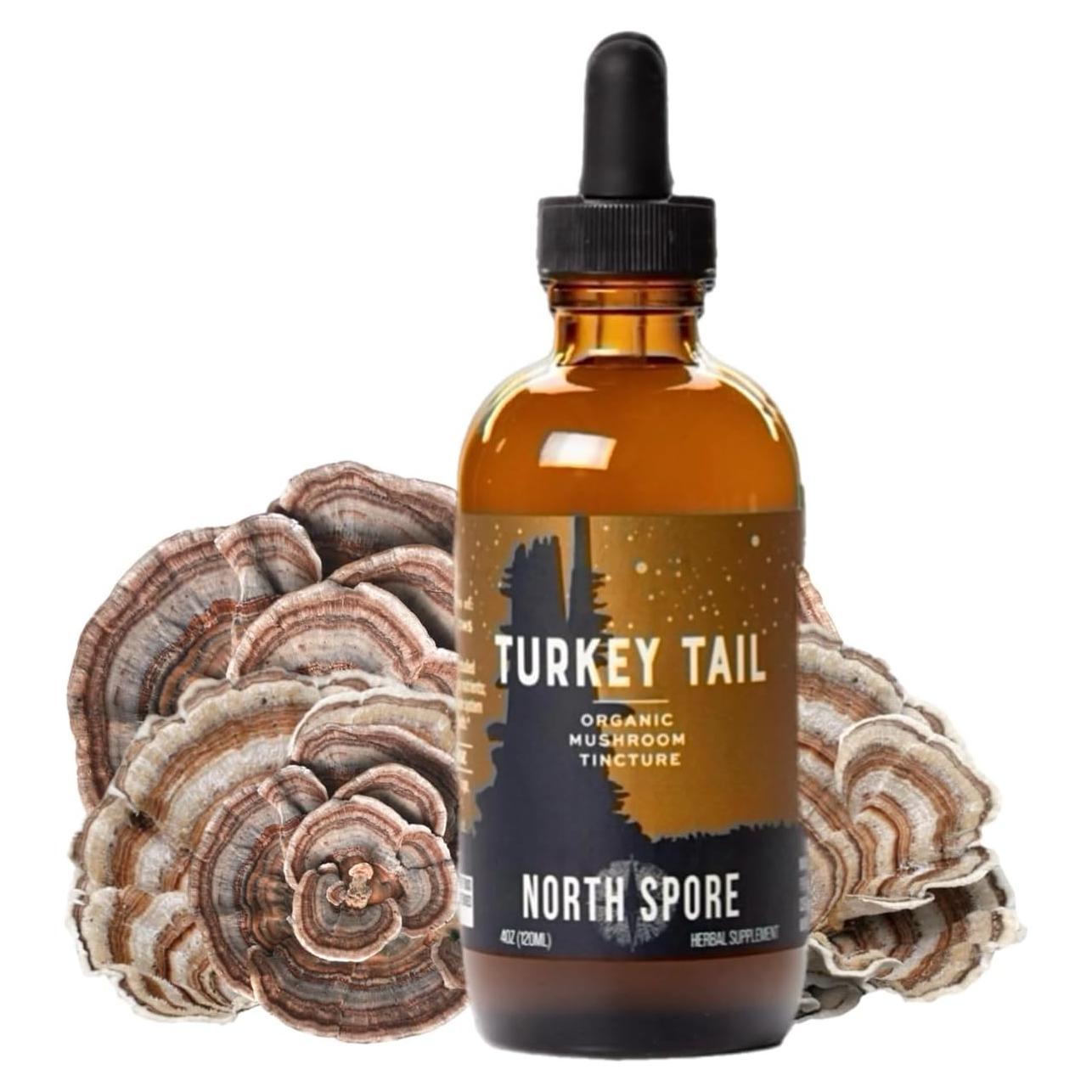 Tintura de Cola de Pavo Orgánica North Spore 118 ml - Suplemento Inmunológico