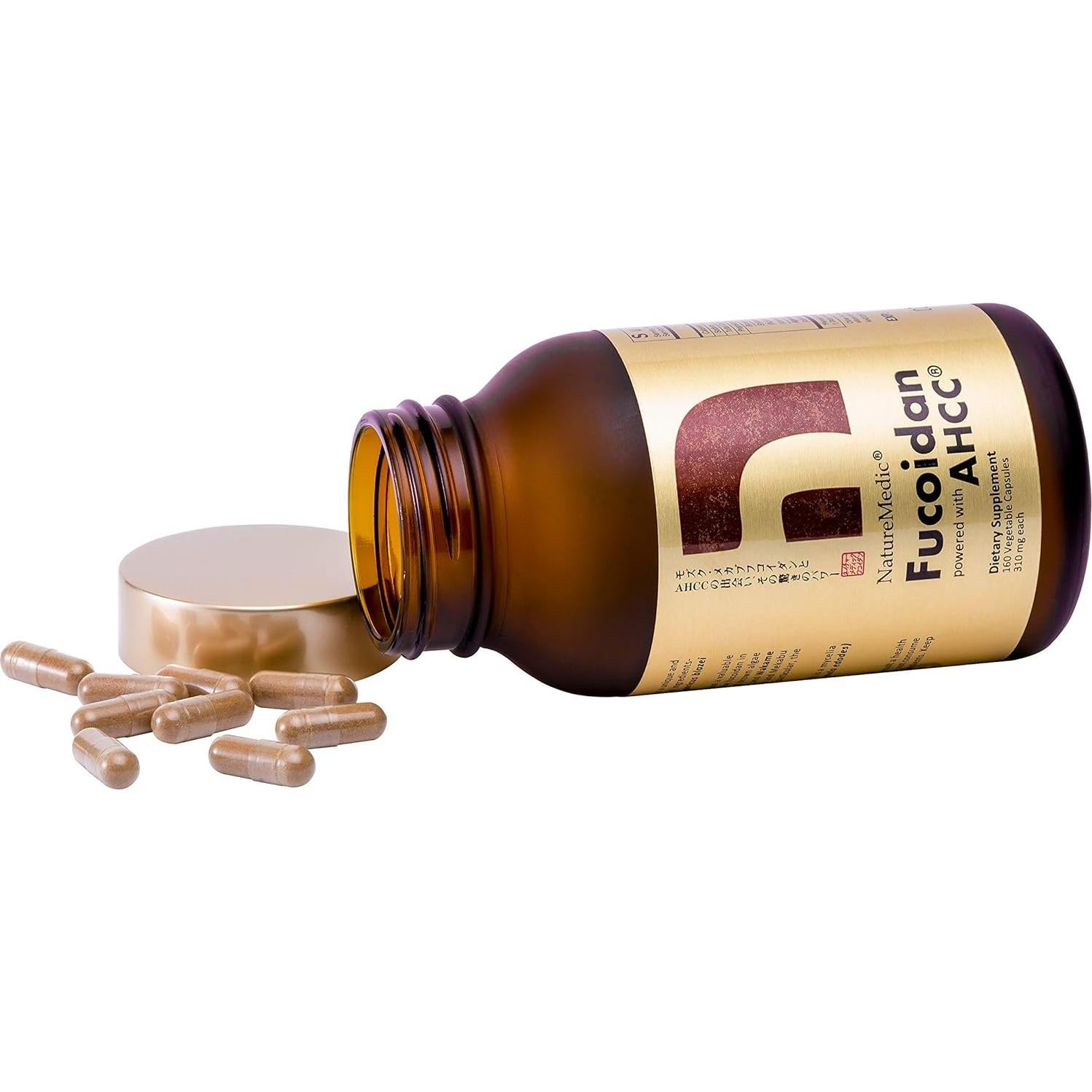 Suplemento Inmunidad Fucoidan NatureMedic 11 Botellas 1760 Cápsulas